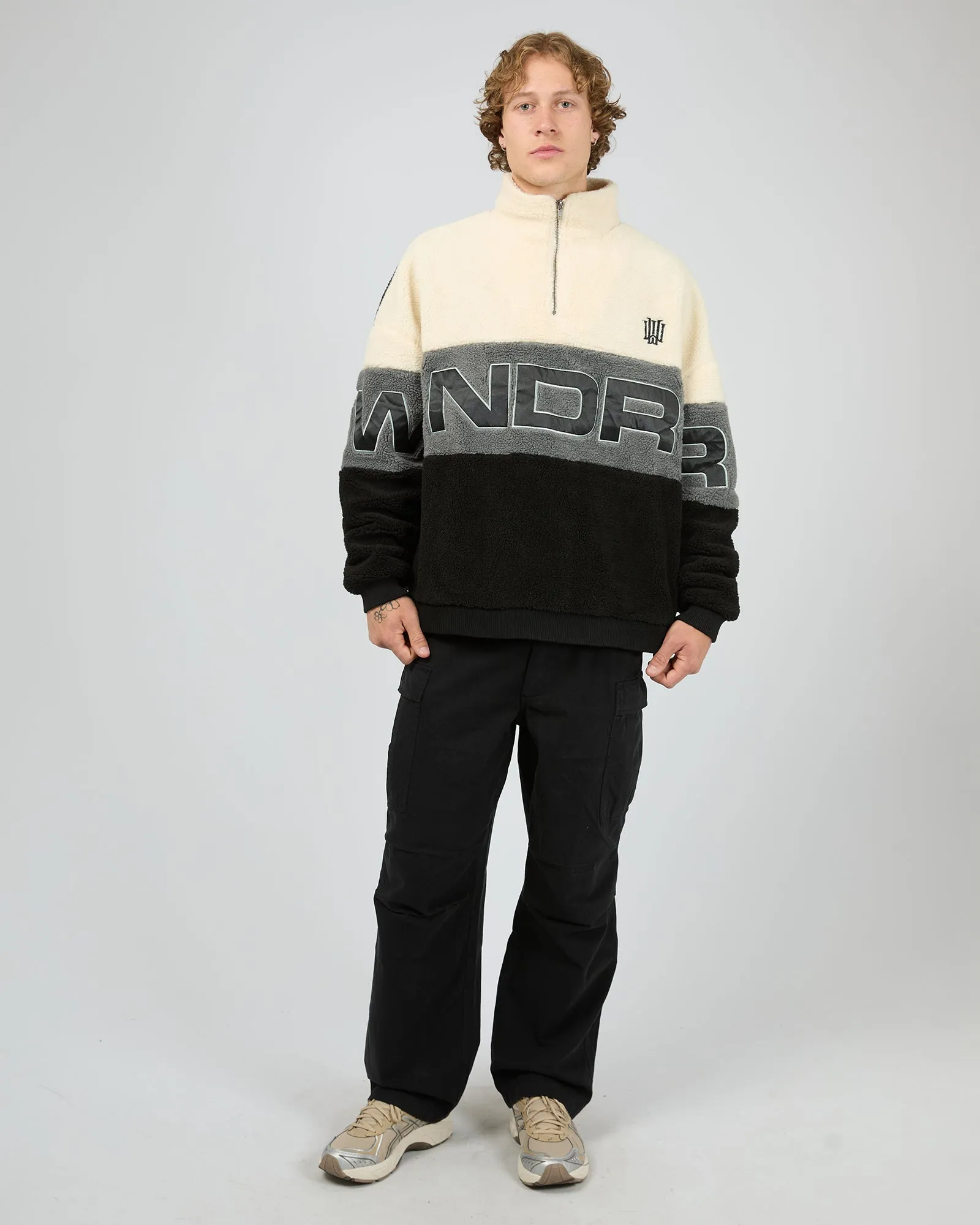 Primer 1/4 Zip Sherpa Fleece Sweat Multicoloured sold by edge clothing product image thumbnail 2
