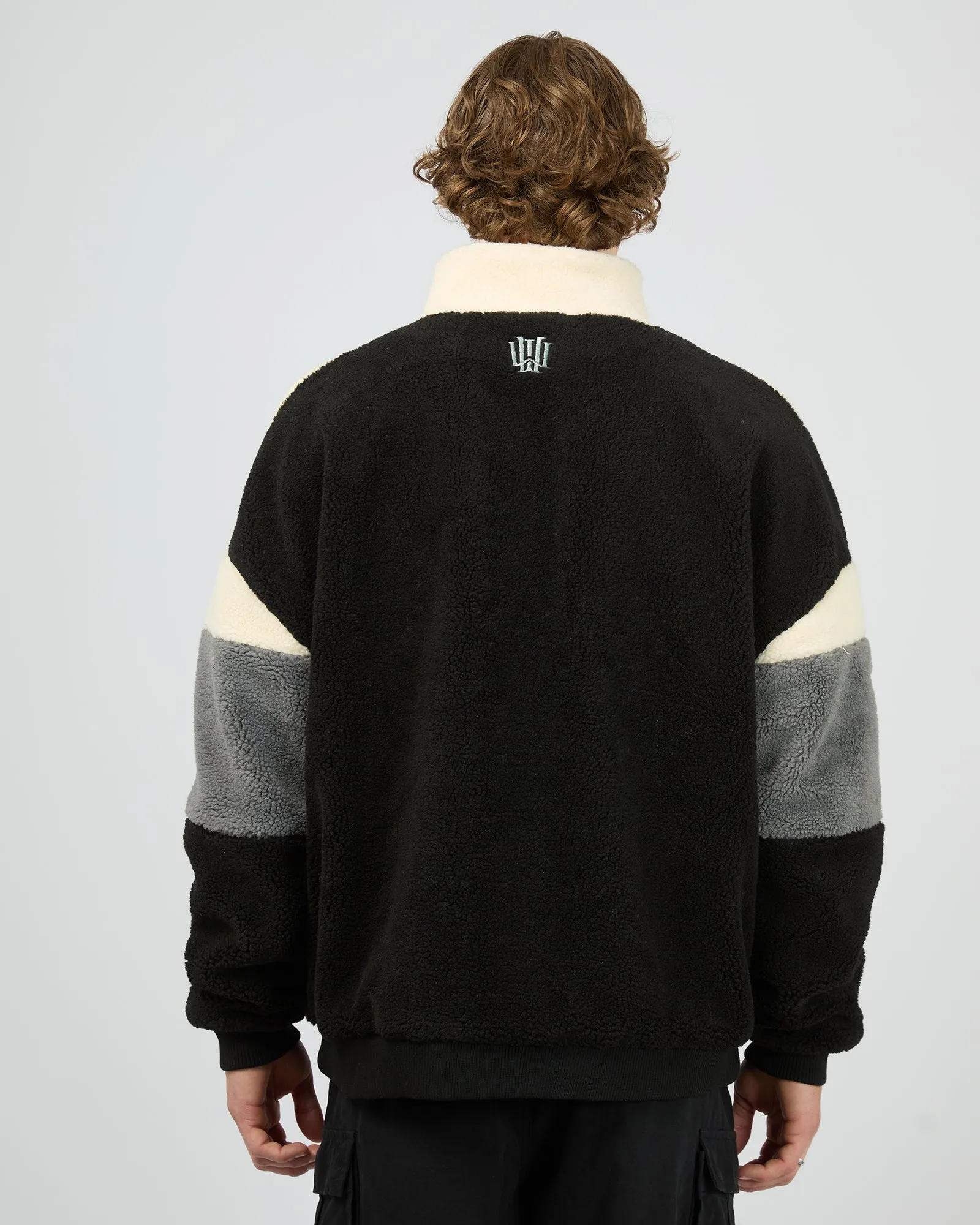 Primer 1/4 Zip Sherpa Fleece Sweat Multicoloured sold by edge clothing product image thumbnail 3