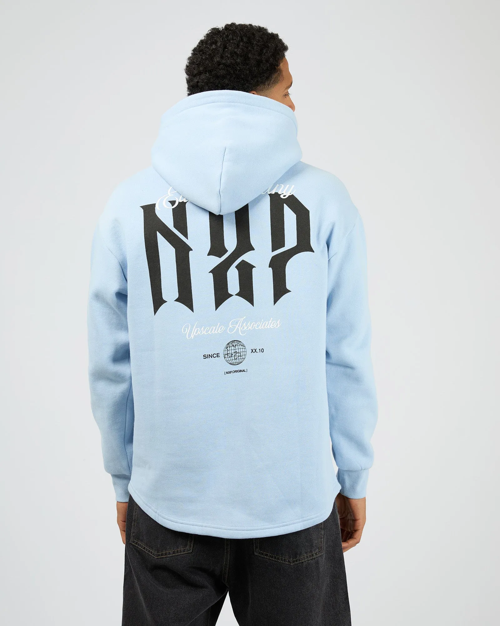 Dominate Relaxed Curved Hoodie Sky Blue sold by edge clothing product image thumbnail 3