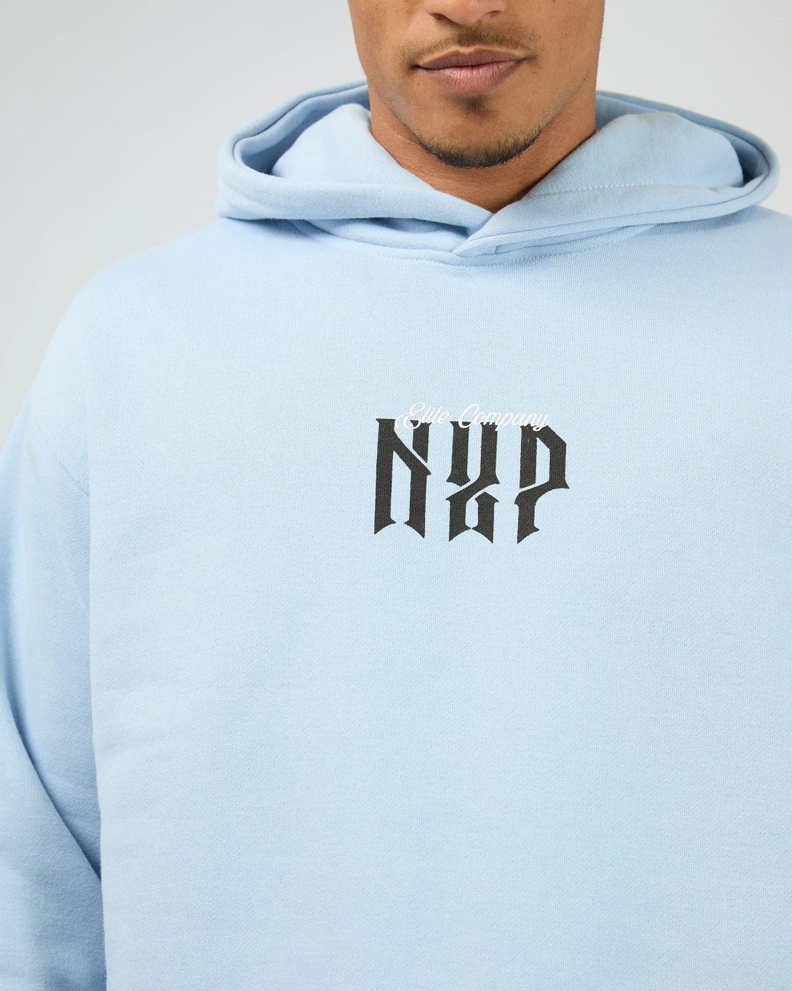 Dominate Relaxed Curved Hoodie Sky Blue sold by edge clothing product image thumbnail 5