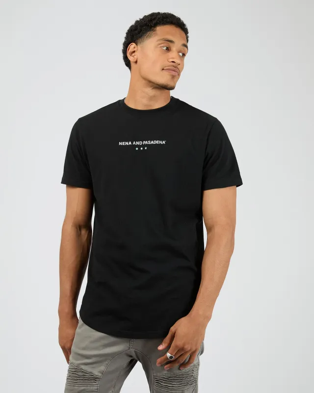 Unleash Dual Curved Tee Black sold by edge clothing