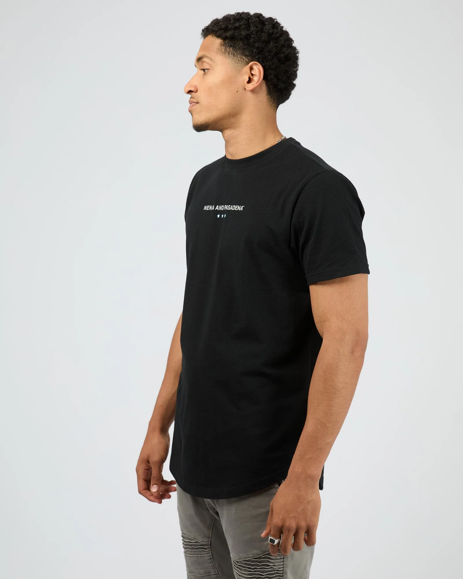 Unleash Dual Curved Tee Black sold by edge clothing product image thumbnail 4