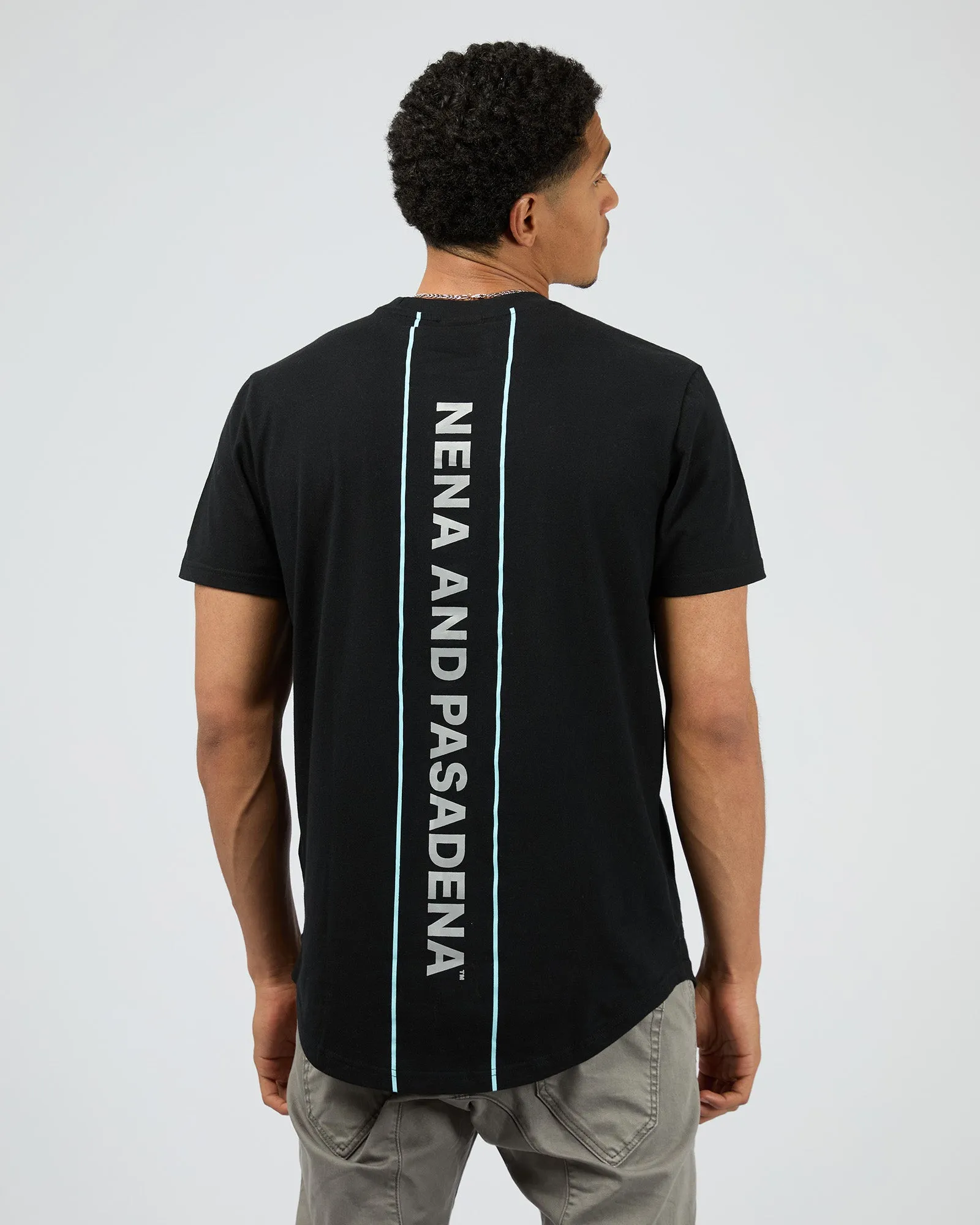 Unleash Dual Curved Tee Black sold by edge clothing product image thumbnail 3