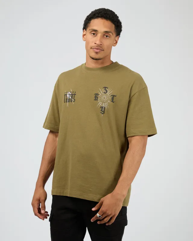 Anointed Street Tee Military made by edge clothing