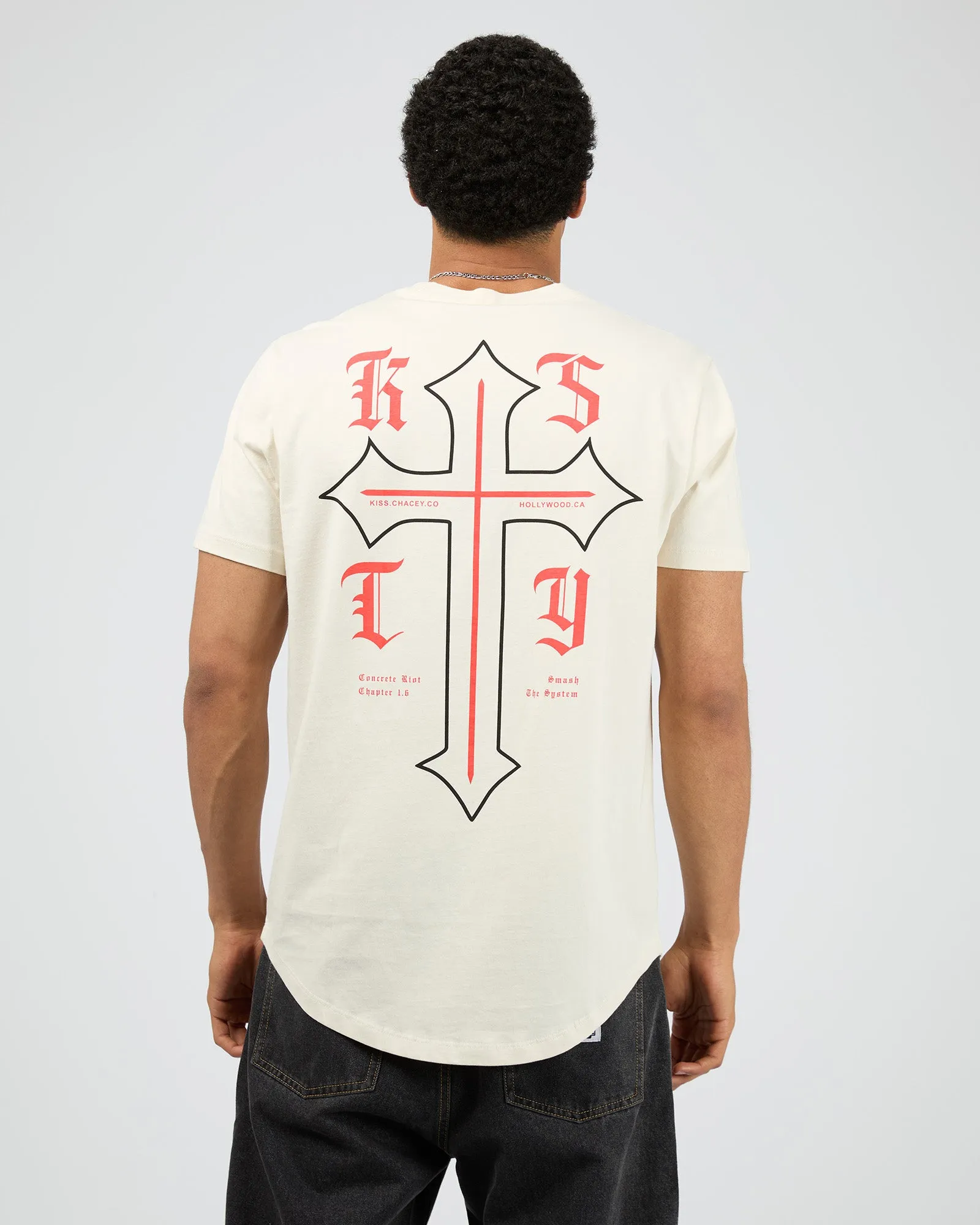 Almighty Dual Curved Tee Tofu sold by edge clothing product image thumbnail 3