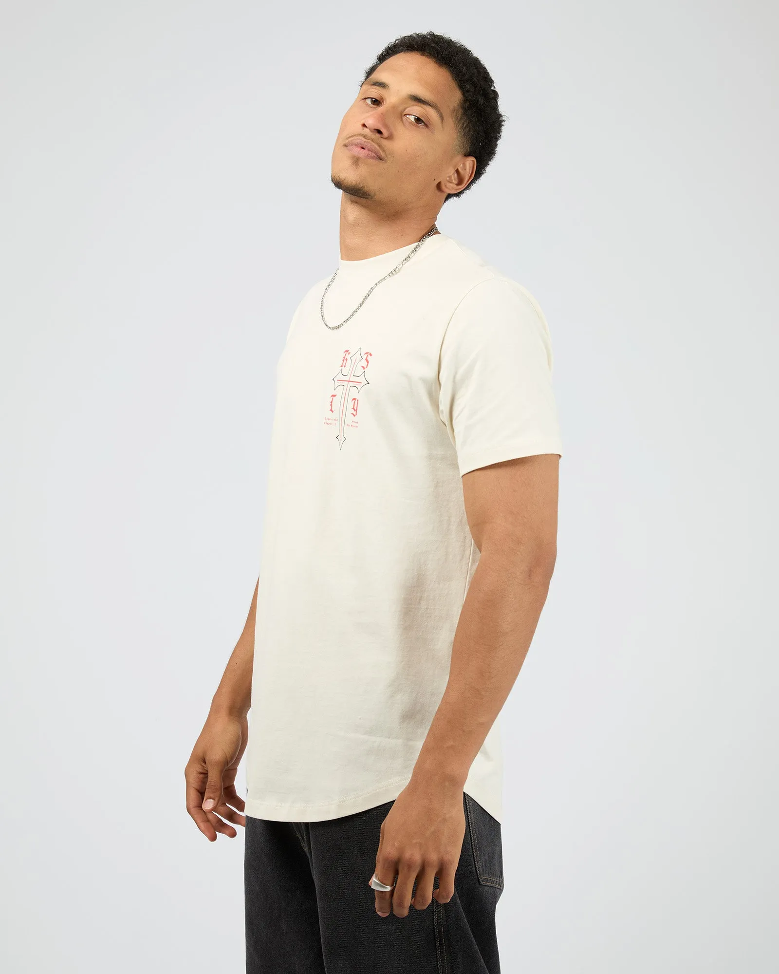 Almighty Dual Curved Tee Tofu sold by edge clothing product image thumbnail 4