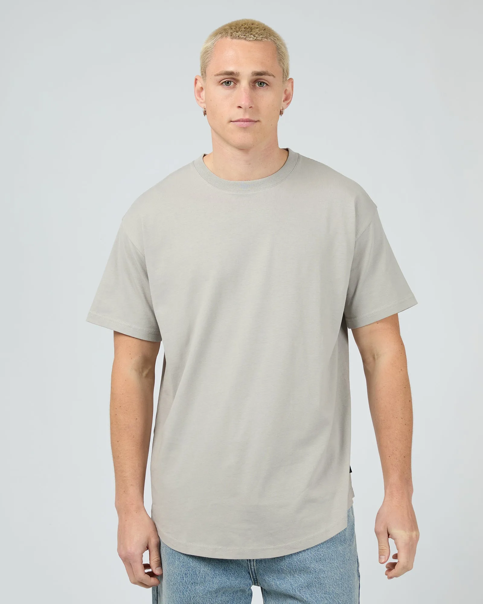 Solid Tail Tee Grey sold by edge clothing