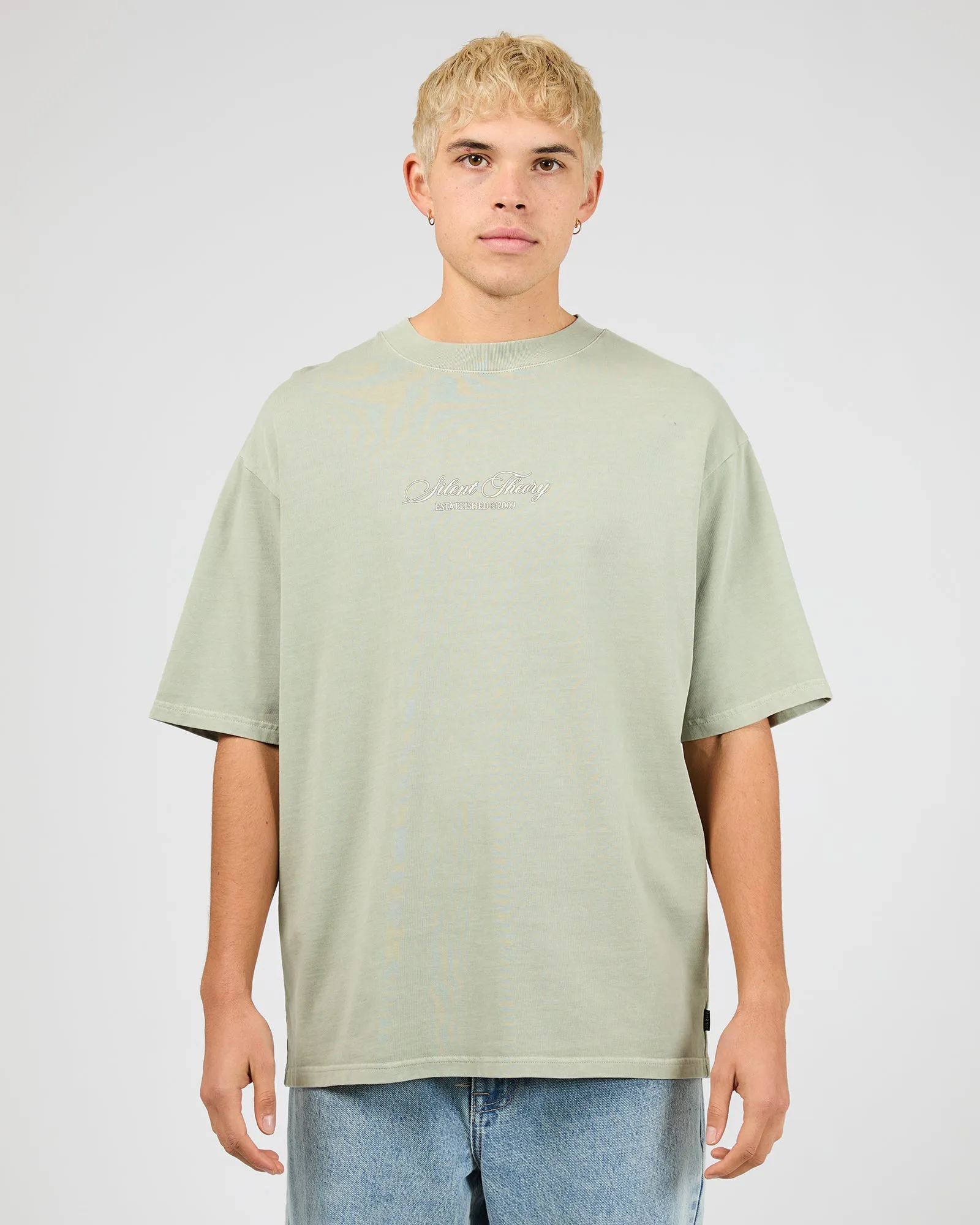 Stride Tee Sage sold by edge clothing