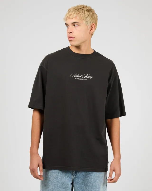 Stride Tee Charcoal sold by edge clothing