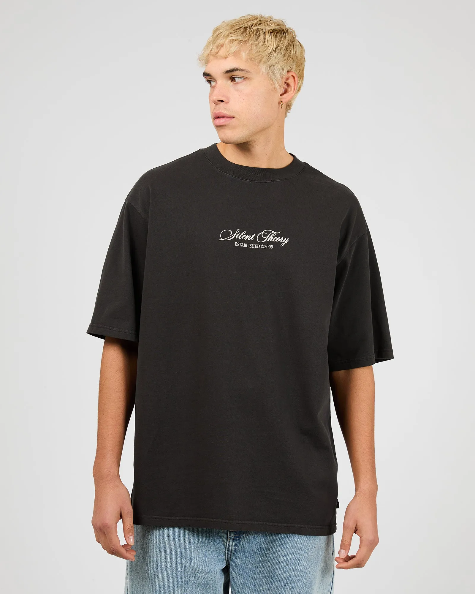 Stride Tee Charcoal sold by edge clothing