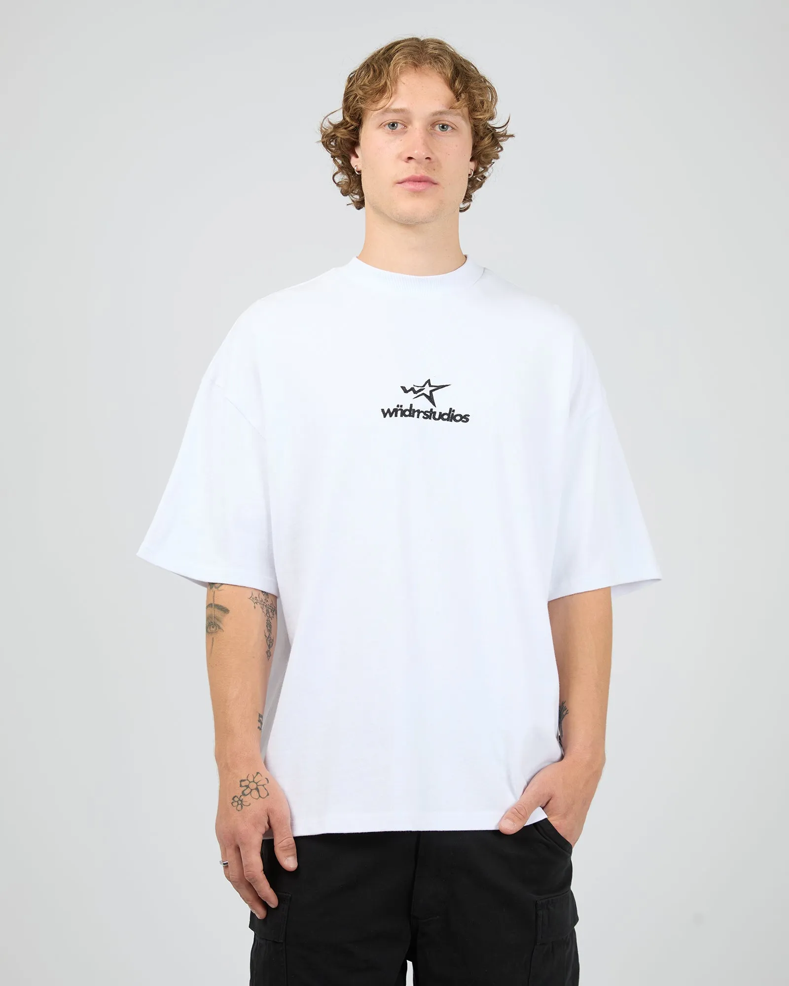 Stxrhaus Heavy Weight Tee White sold by edge clothing