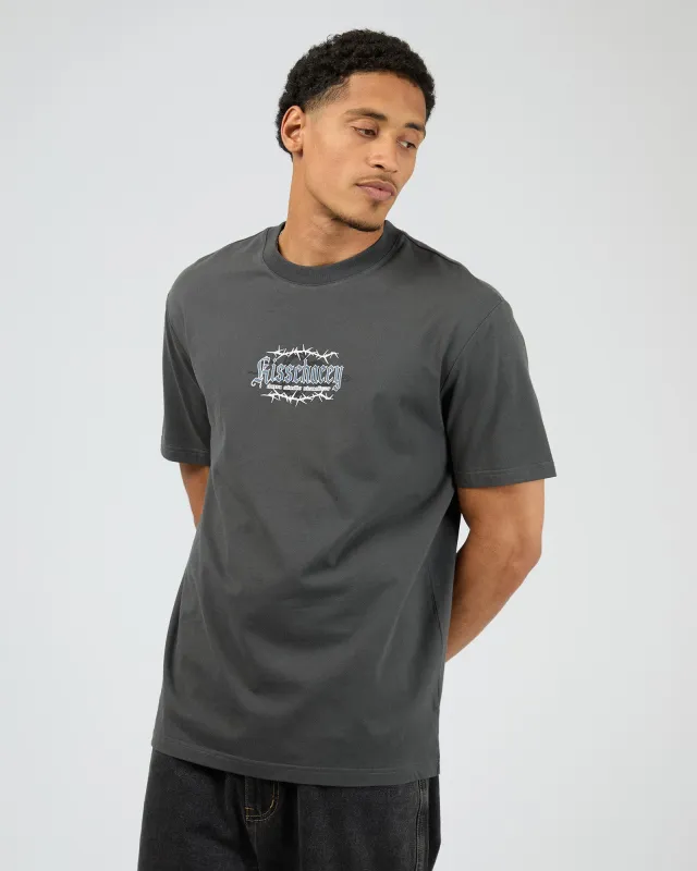 Risen Relaxed Tee Asphalt made by edge clothing