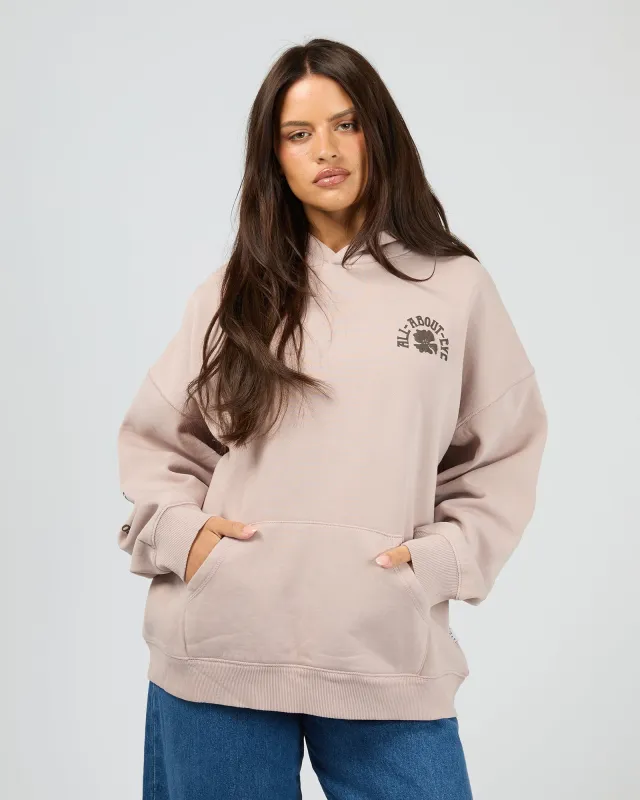 Flower Co Relaxed Hoodie Fawn made by All About Eve