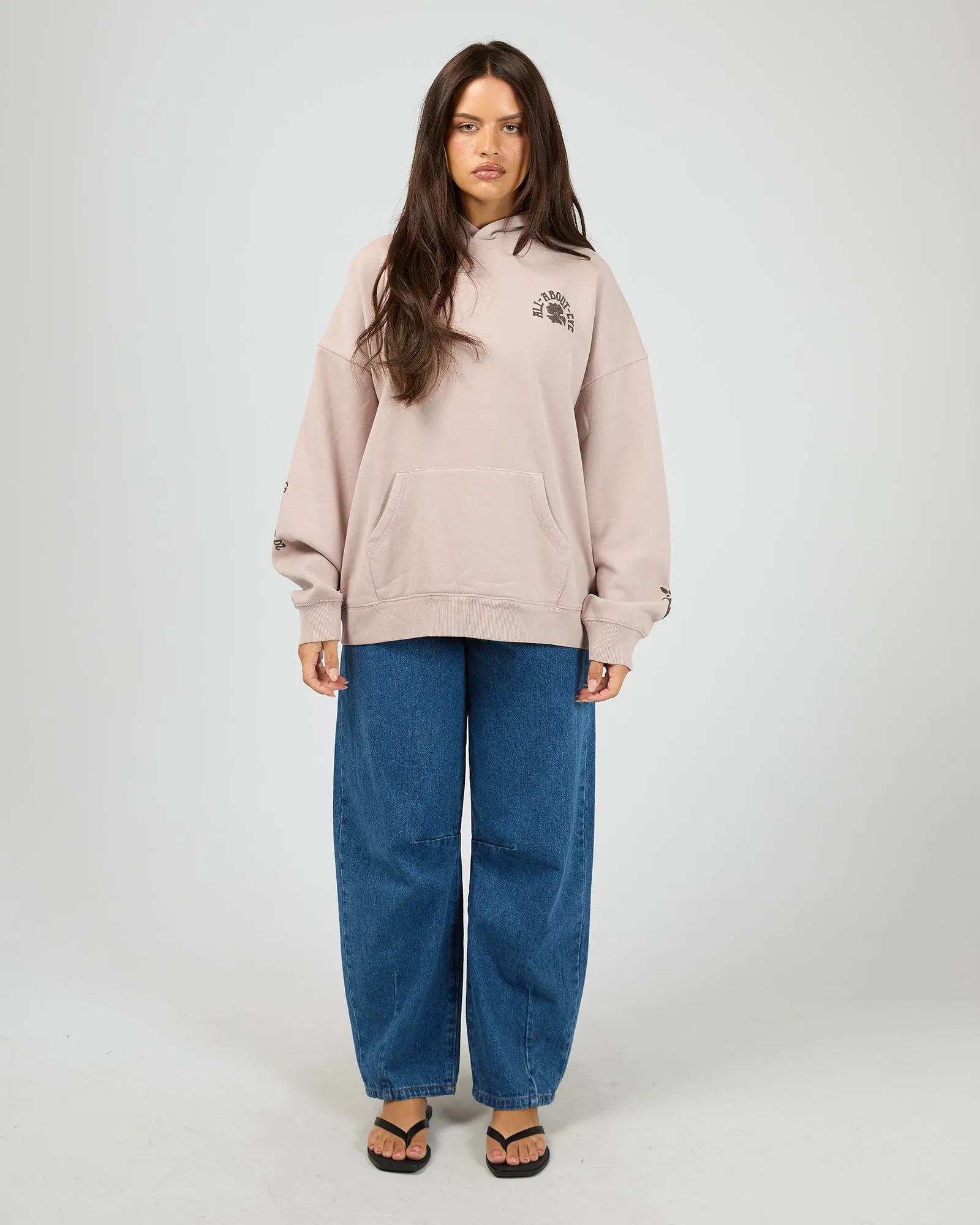 Flower Co Relaxed Hoodie Fawn sold by edge clothing product image thumbnail 2