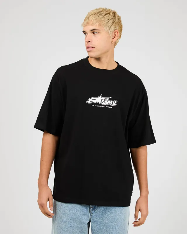 Redline Tee Black sold by edge clothing