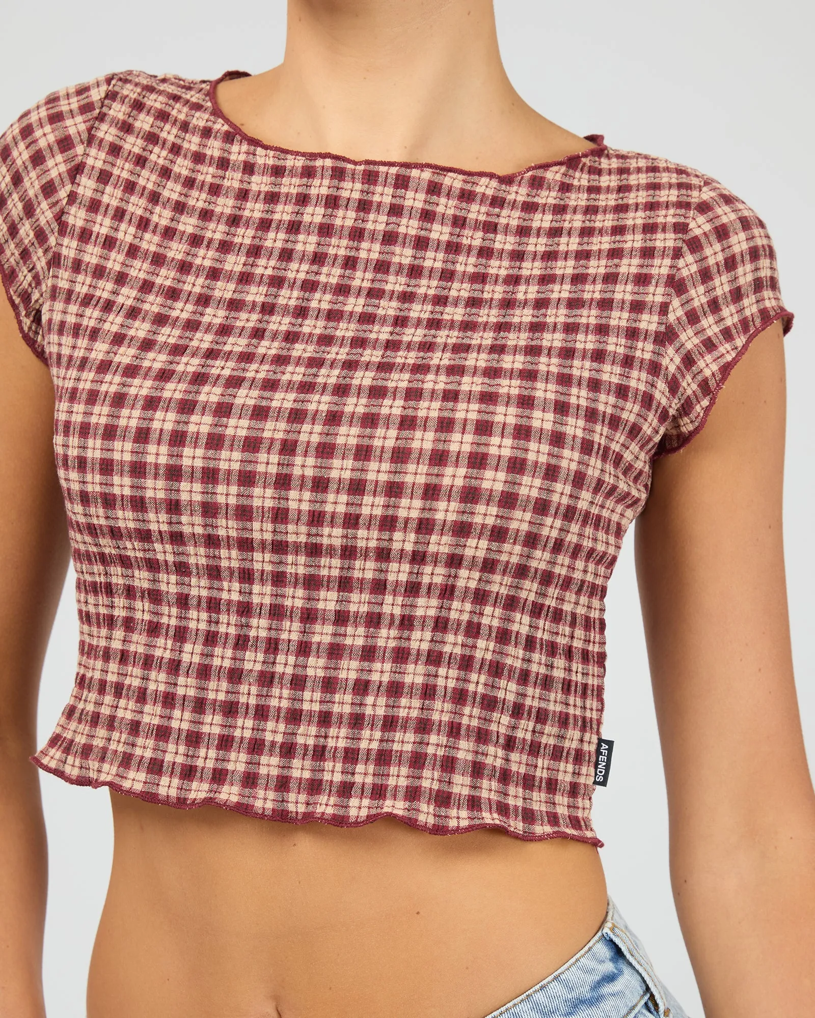 Capricorn Hemp Seersucker Top Check sold by edge clothing product image thumbnail 5