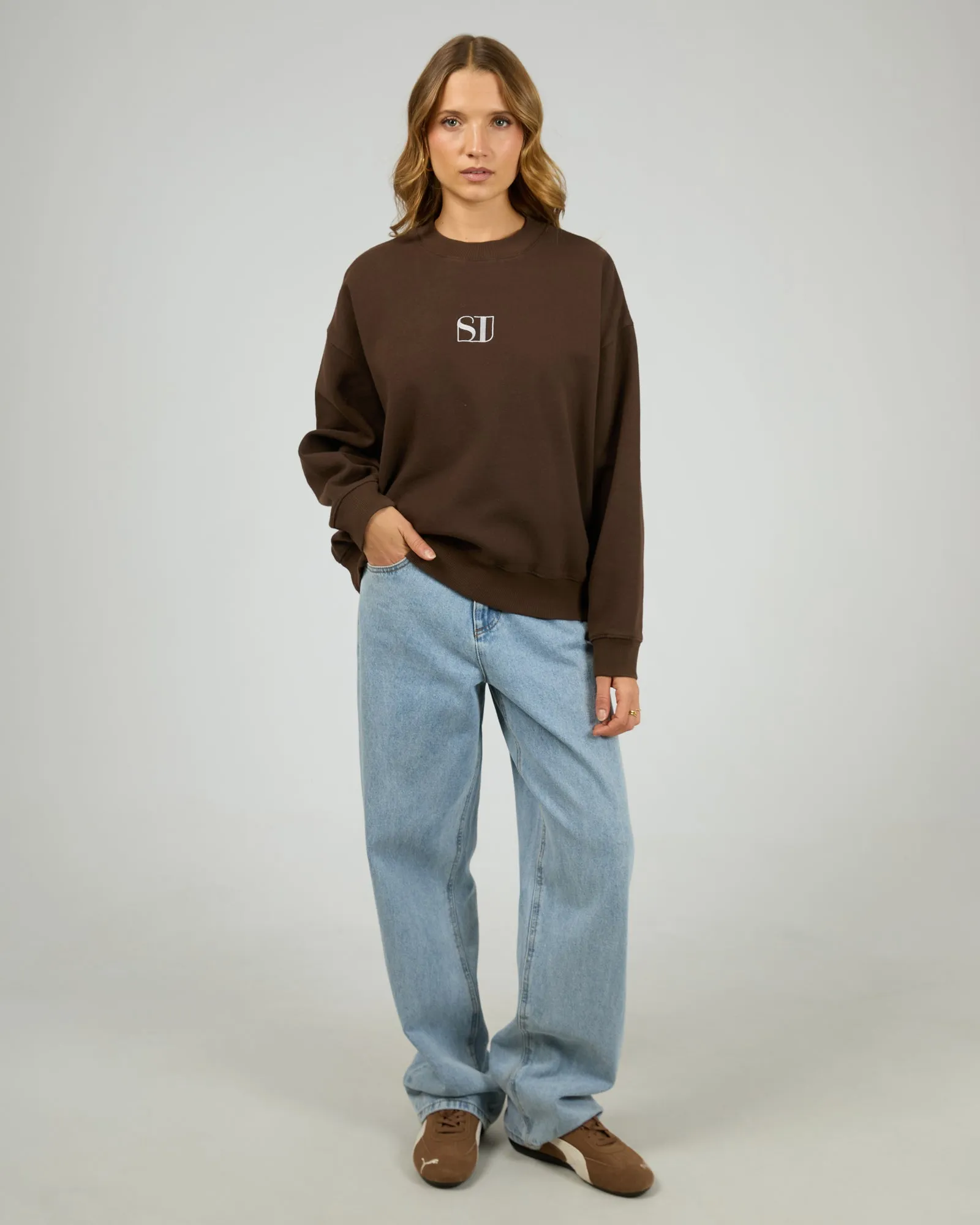 Silent Luxe Crew Chocolate sold by edge clothing product image thumbnail 2