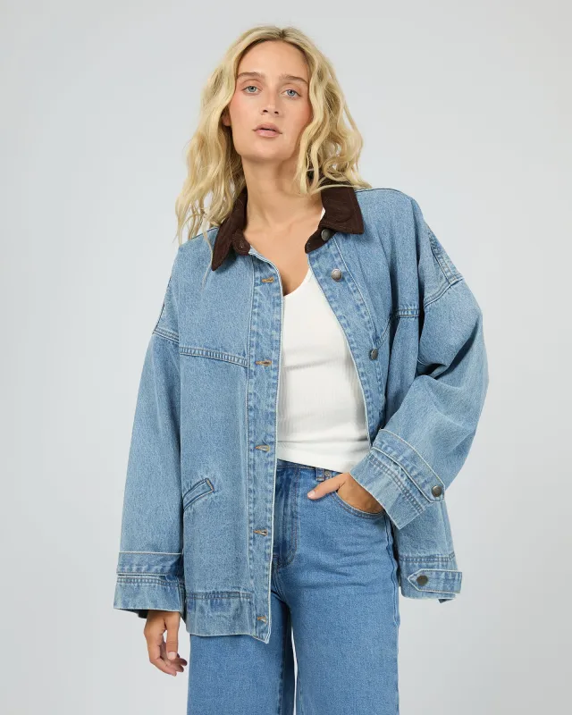 Tommy Denim Barn Jacket Light Blue made by All About Eve