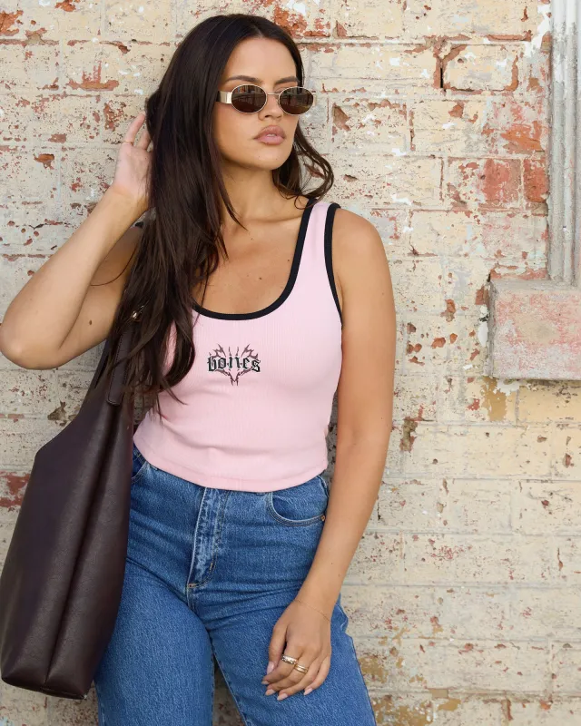 Cyber Low Crop Washed Pink made by edge clothing