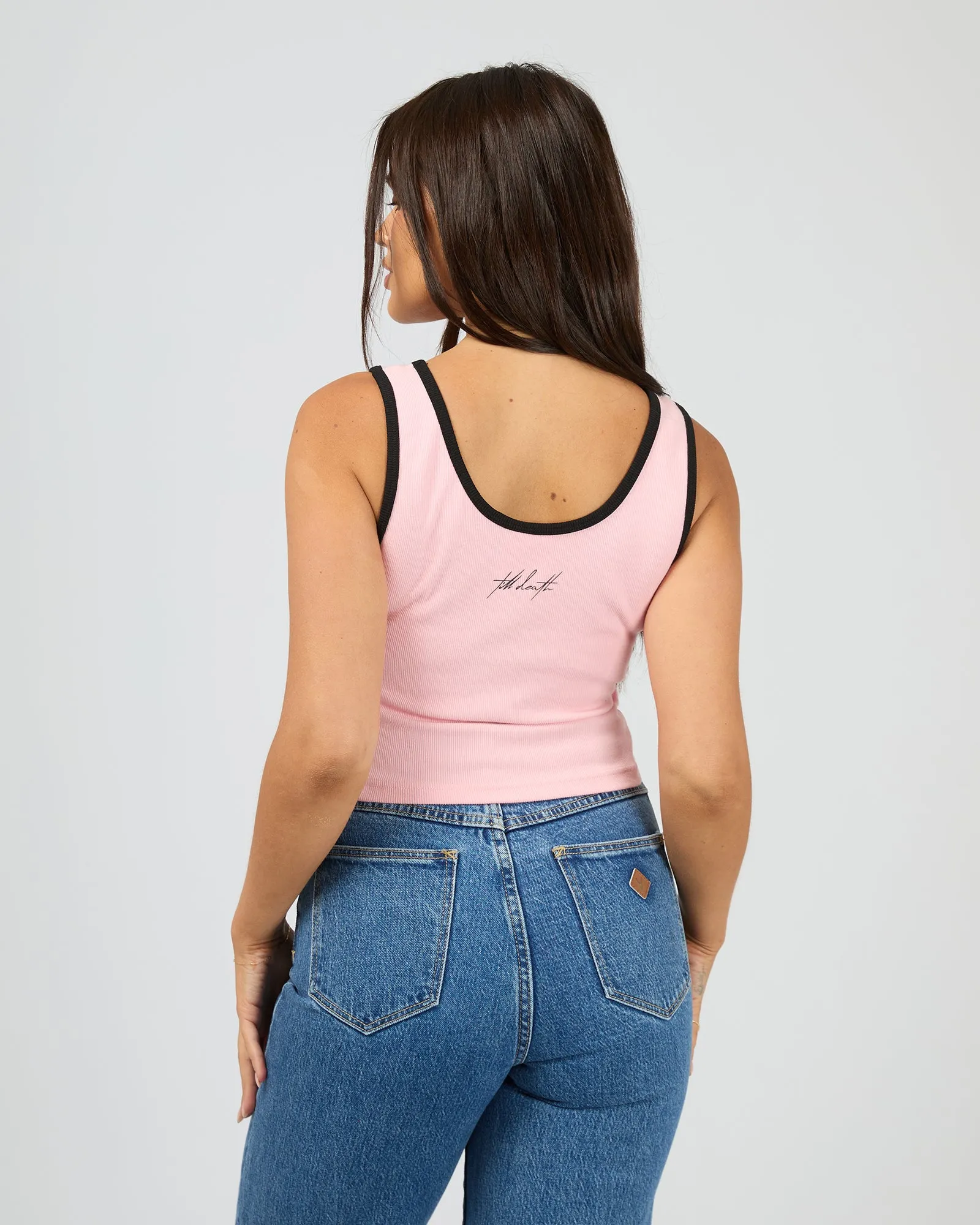 Cyber Low Crop Washed Pink sold by edge clothing product image thumbnail 4
