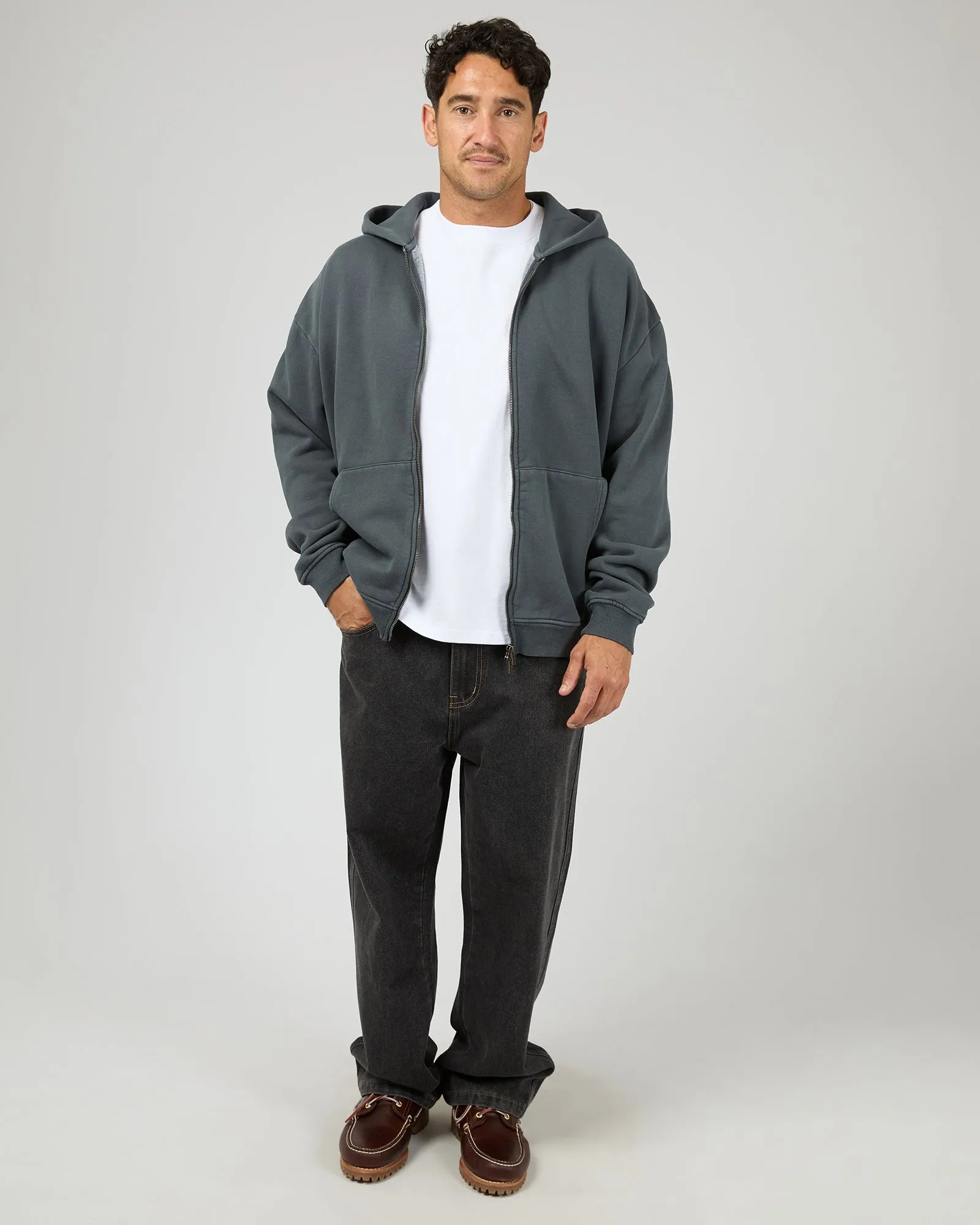 Box Zip Hoodie Navy sold by edge clothing product image thumbnail 2