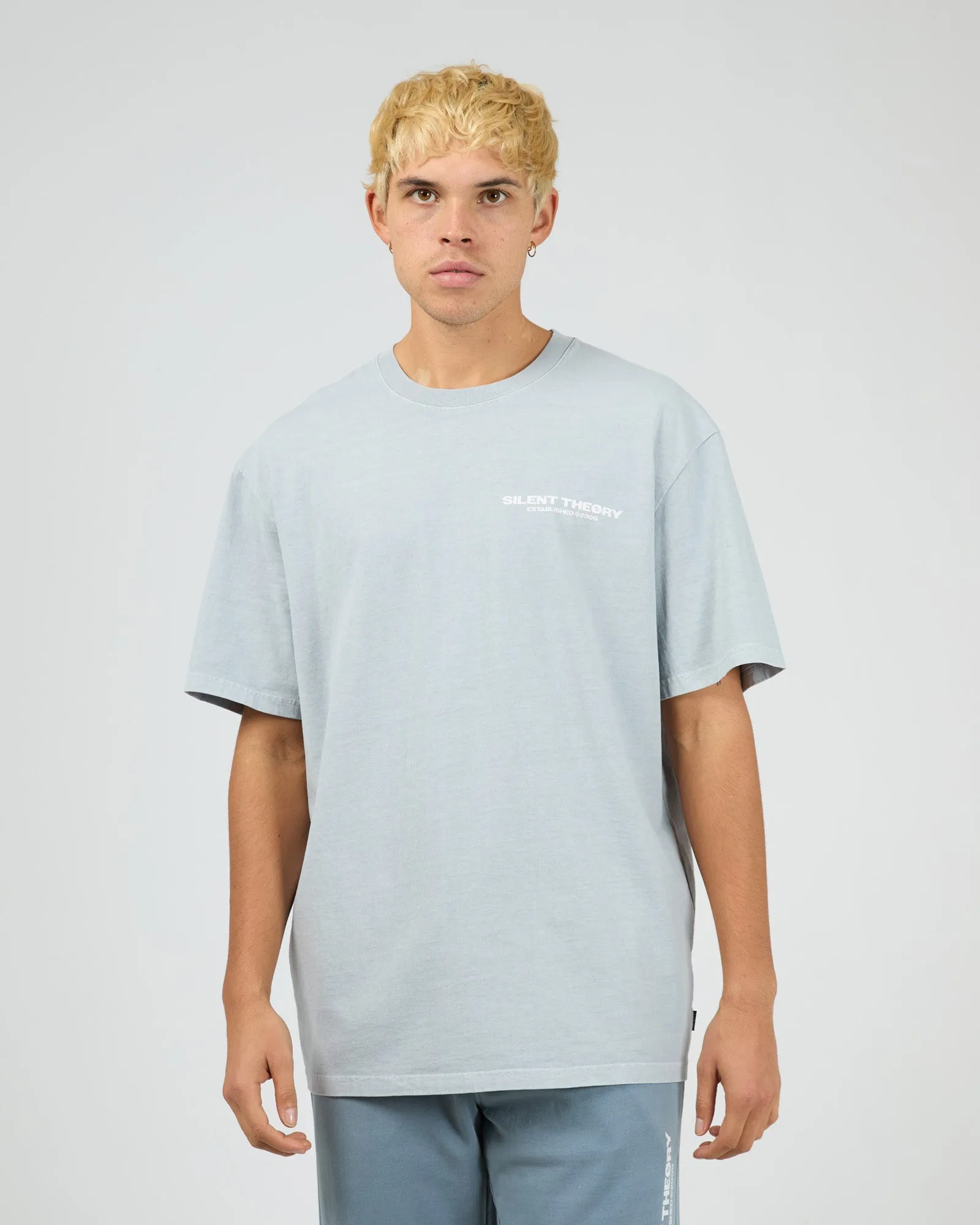 Essential Theory Tee Sky Blue sold by edge clothing