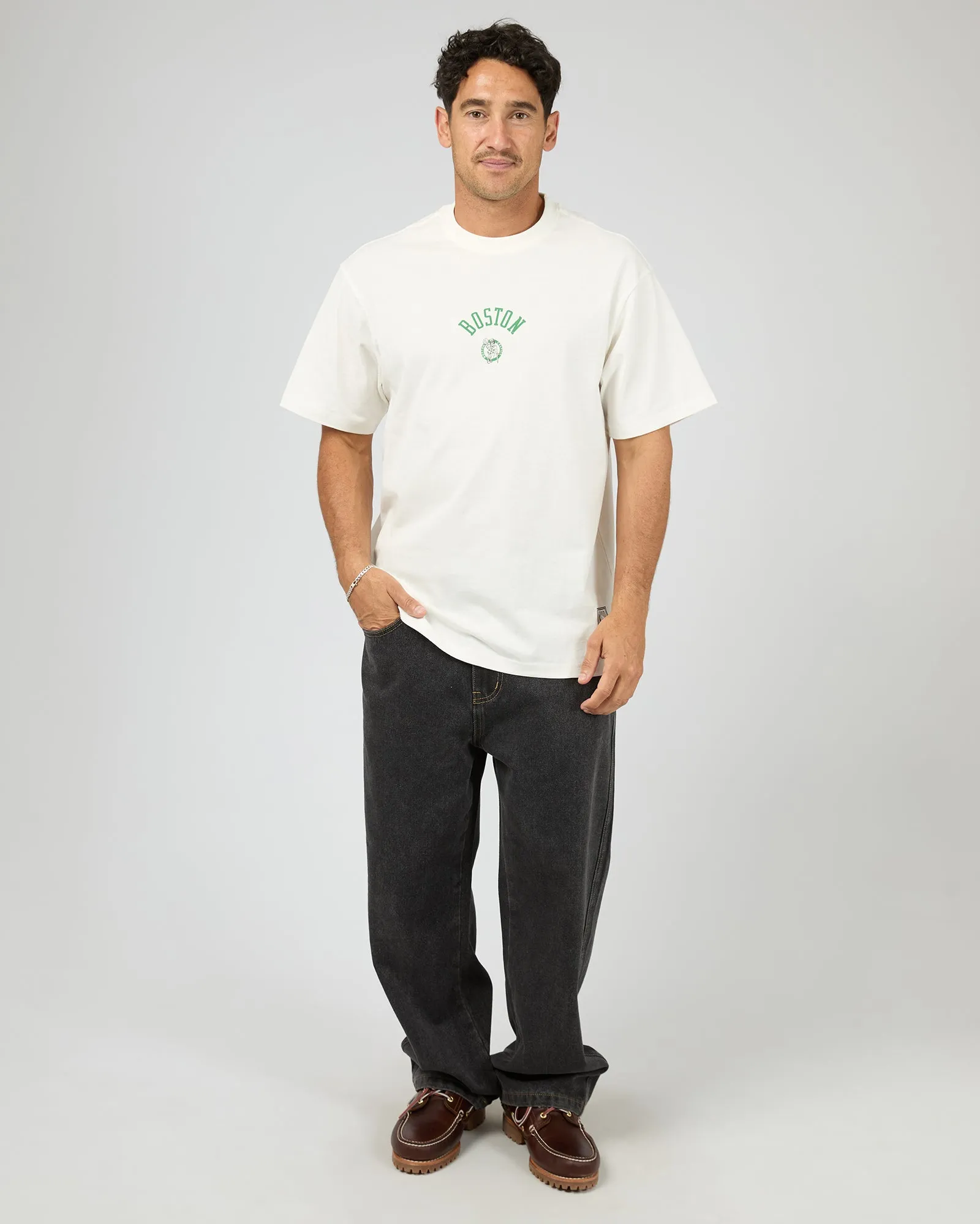 Celtics 18 T-Shirt White sold by edge clothing product image thumbnail 3