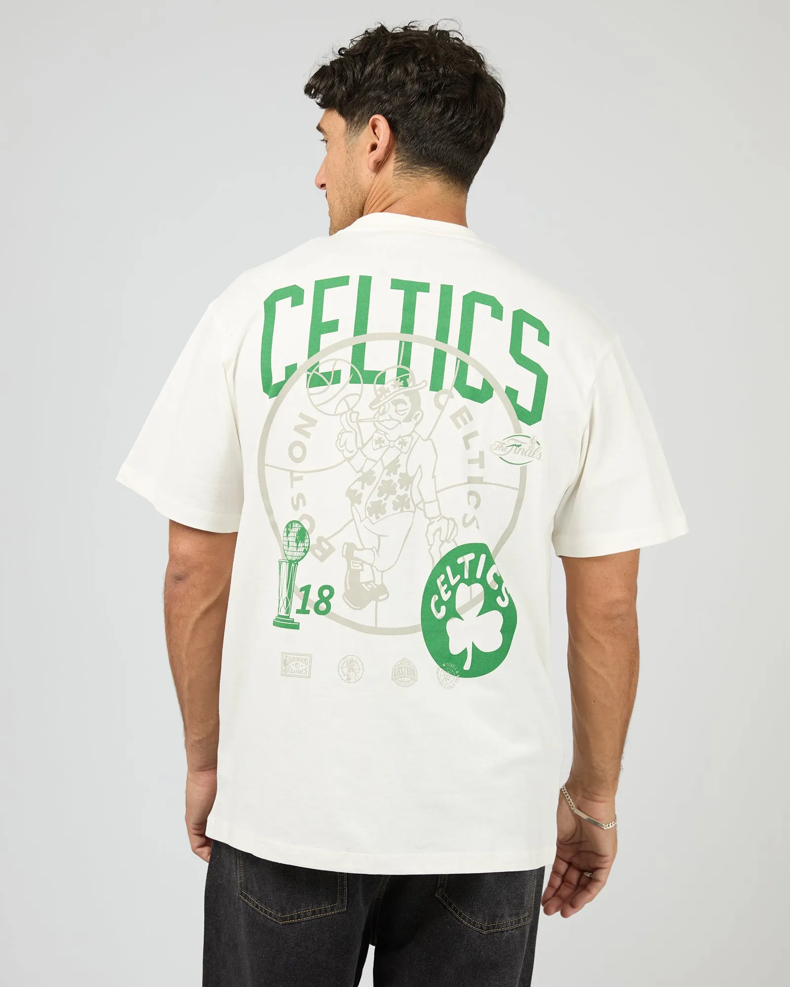 Celtics 18 T-Shirt White sold by edge clothing product image thumbnail 2