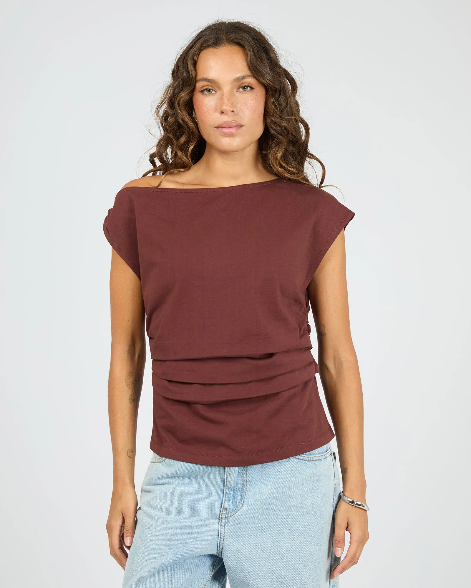 Soho Tee Cherry sold by edge clothing