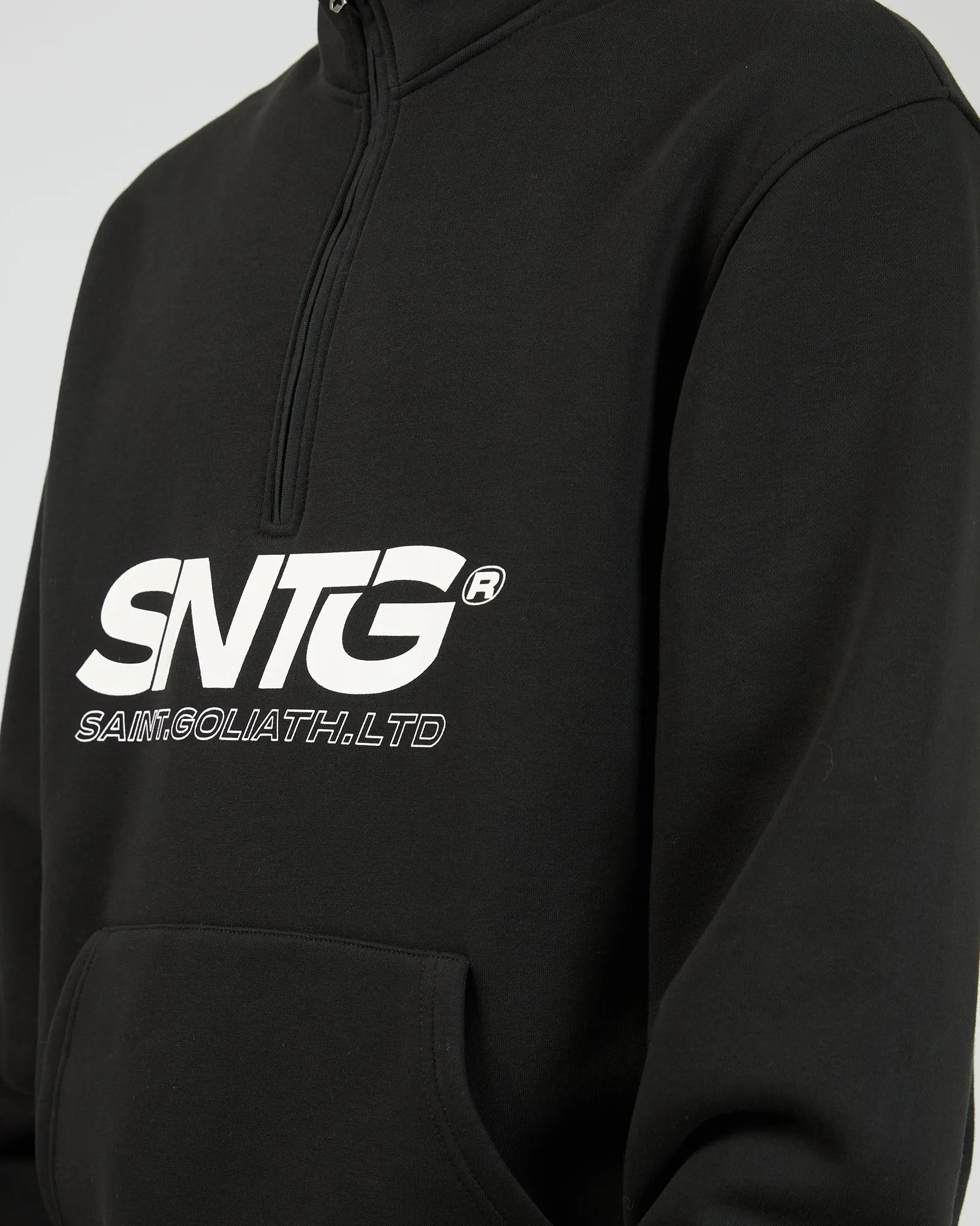 Overlapped Quarter Zip Black sold by edge clothing product image thumbnail 5