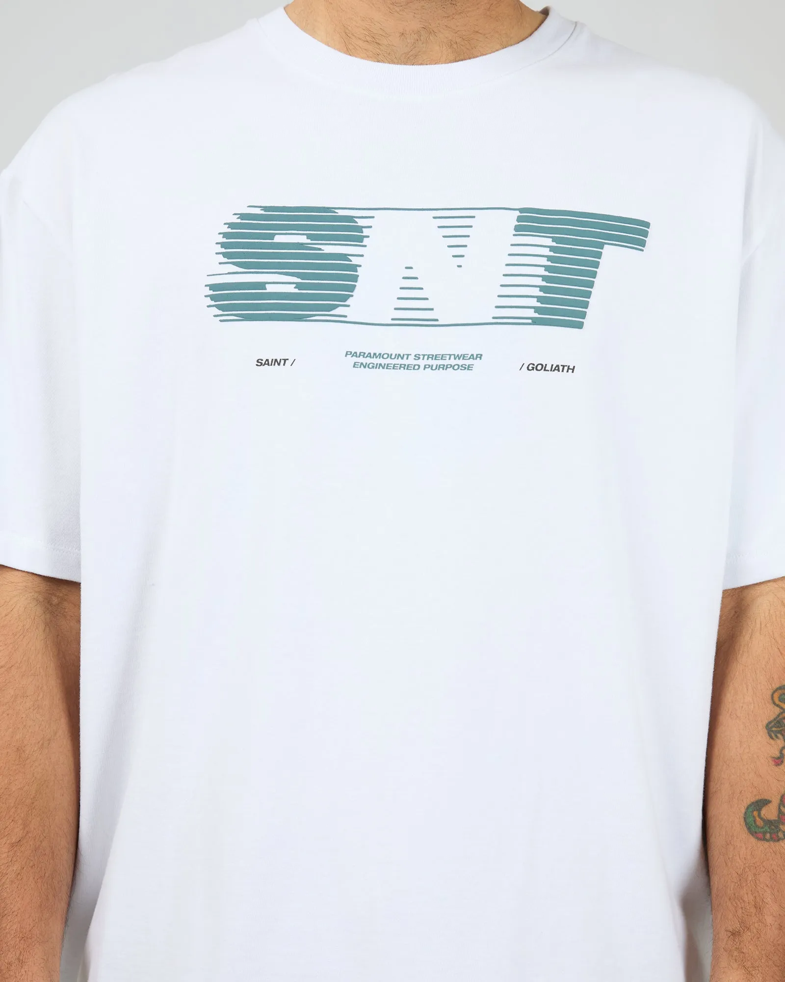 Apex Tee White sold by edge clothing product image thumbnail 5