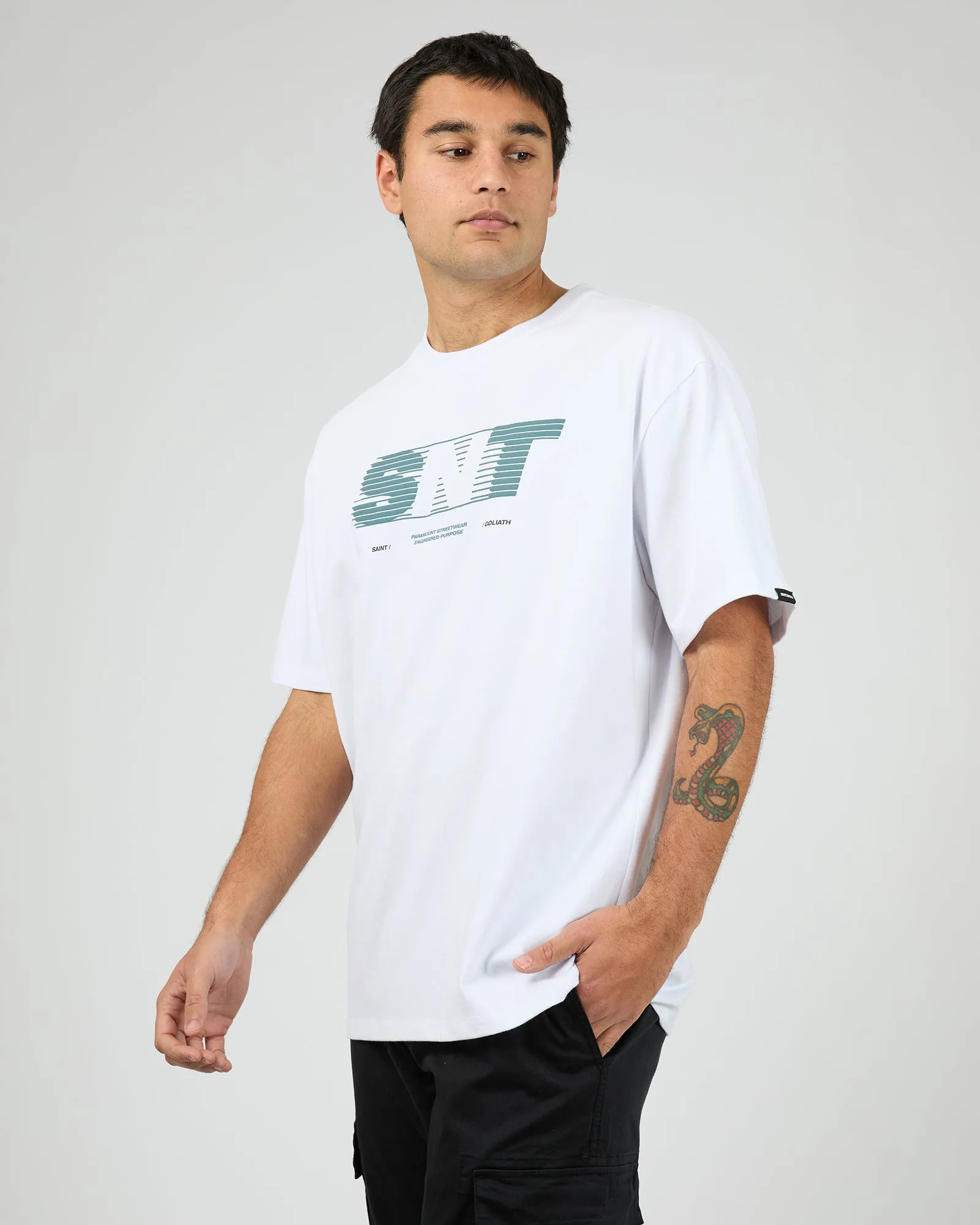 Apex Tee White sold by edge clothing product image thumbnail 4