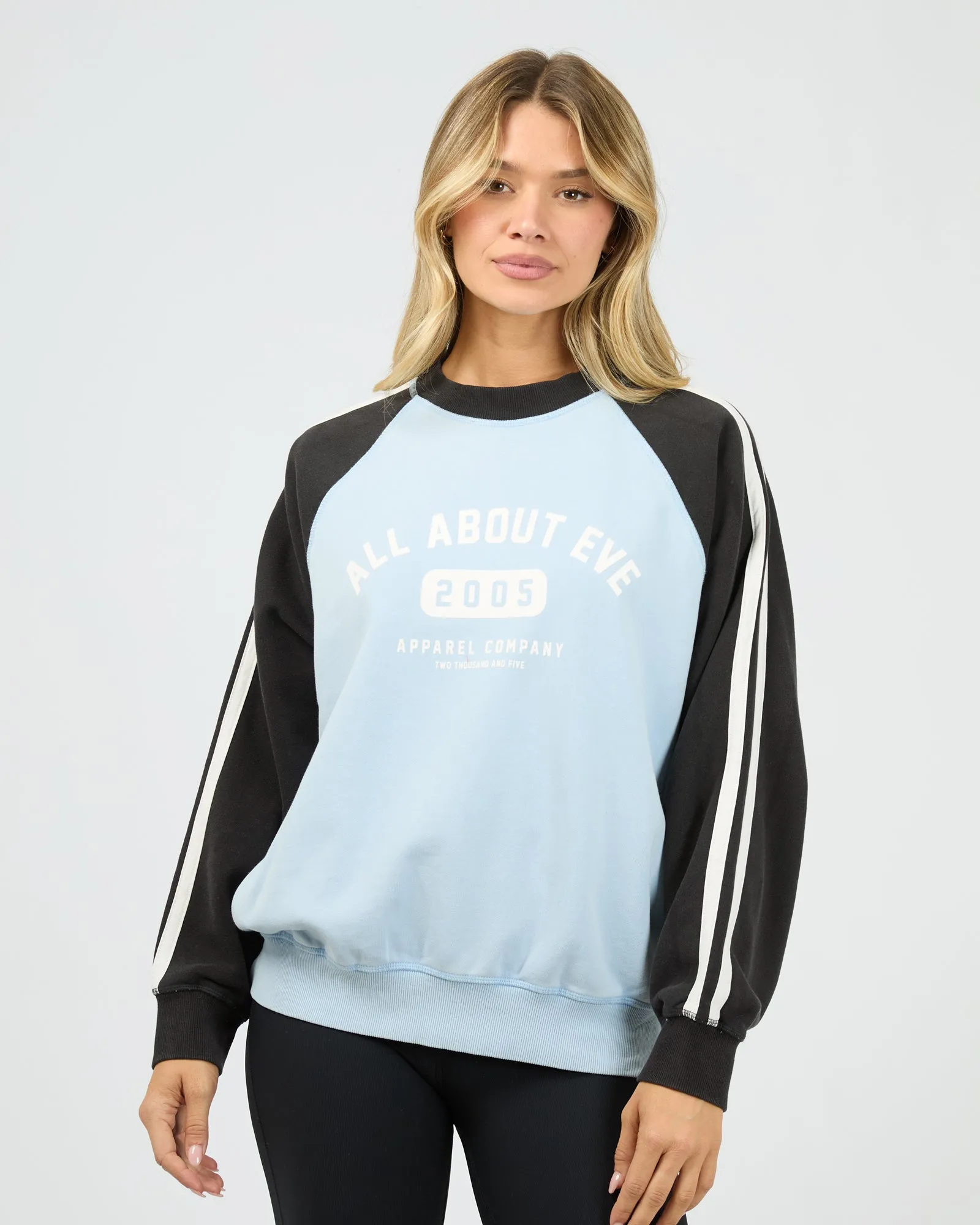 Contrast Club Raglan Crew Blue sold by edge clothing product image thumbnail 2