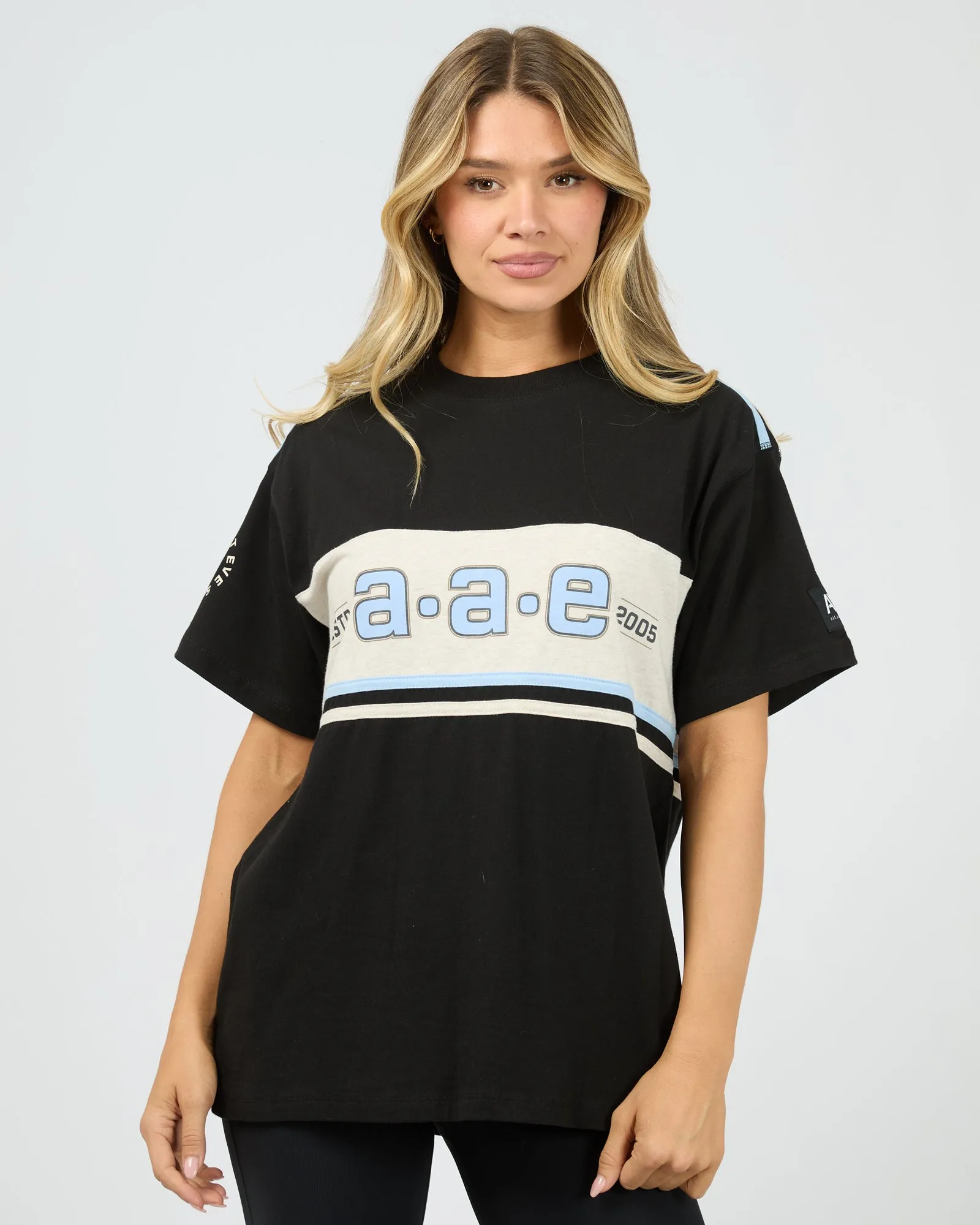 Wild Nation Relaxed Tee Blk sold by edge clothing