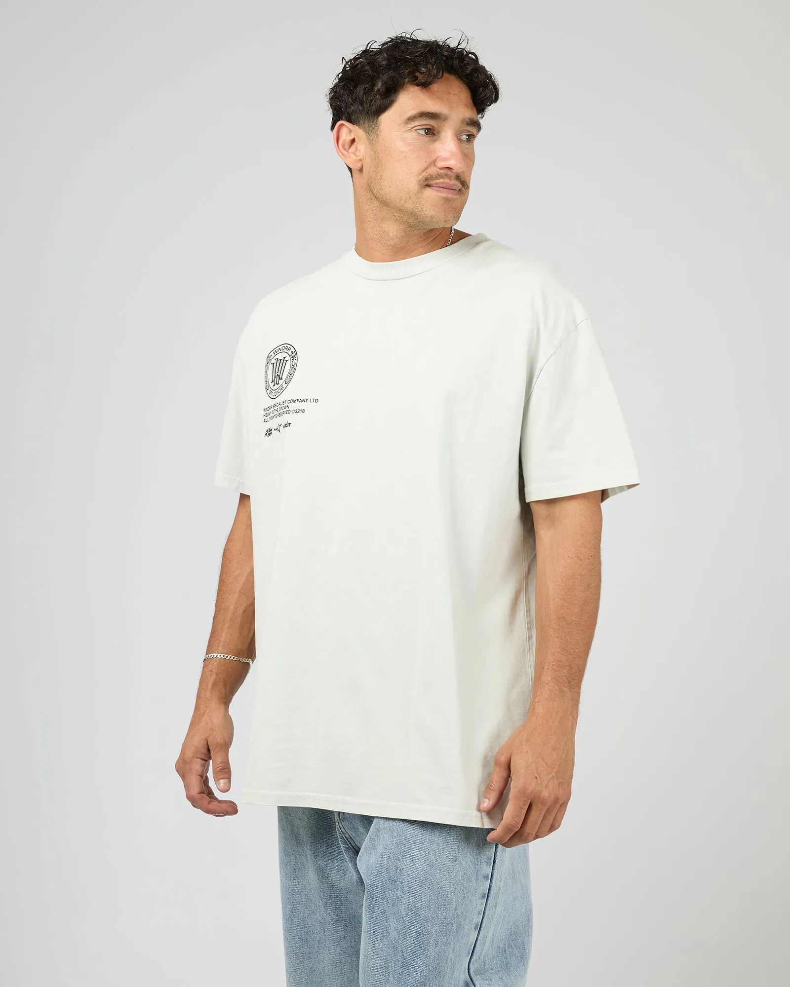 Velocity Box Fit Tee Oyster sold by edge clothing product image thumbnail 4
