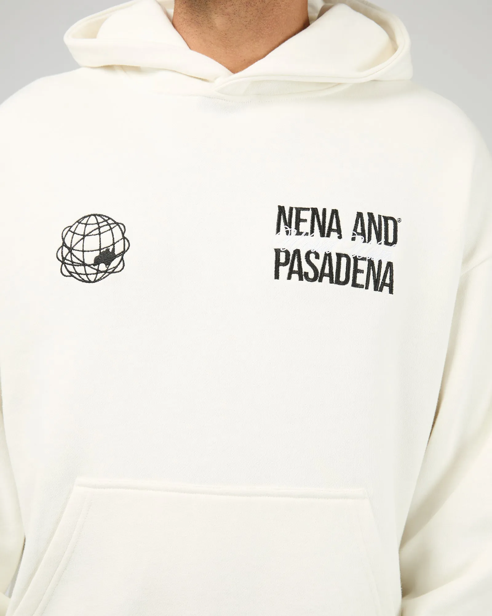 Caution Relaxed Hoodie White sold by edge clothing product image thumbnail 5