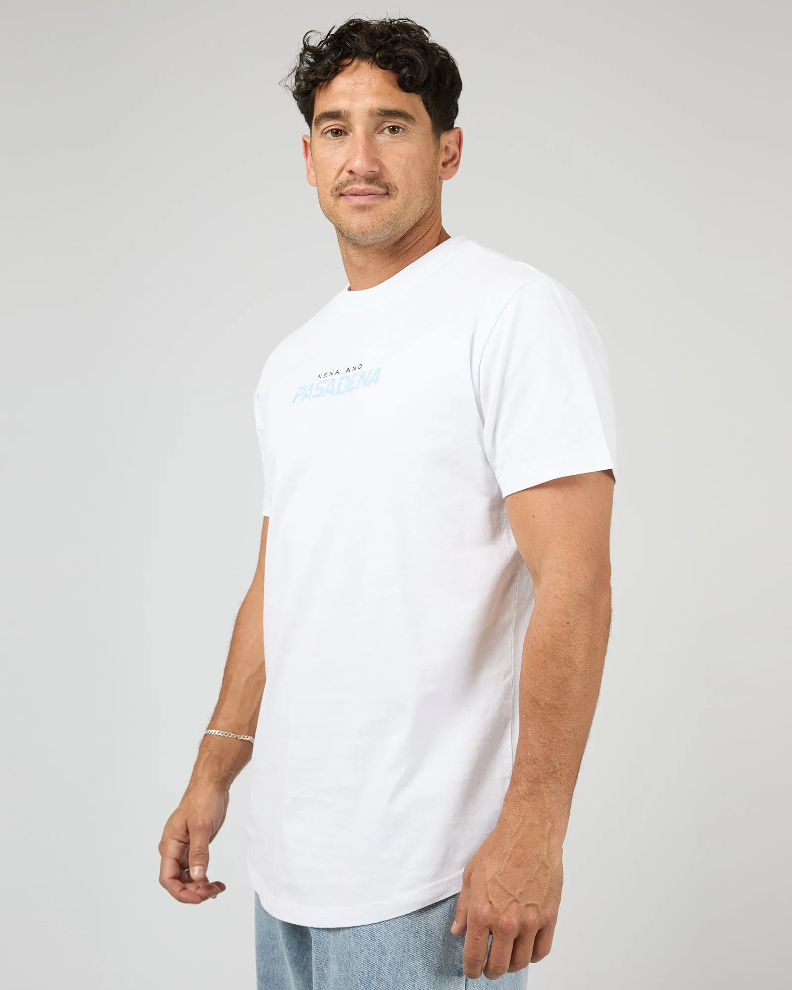 Unified Dual Curved Tee White sold by edge clothing product image thumbnail 4