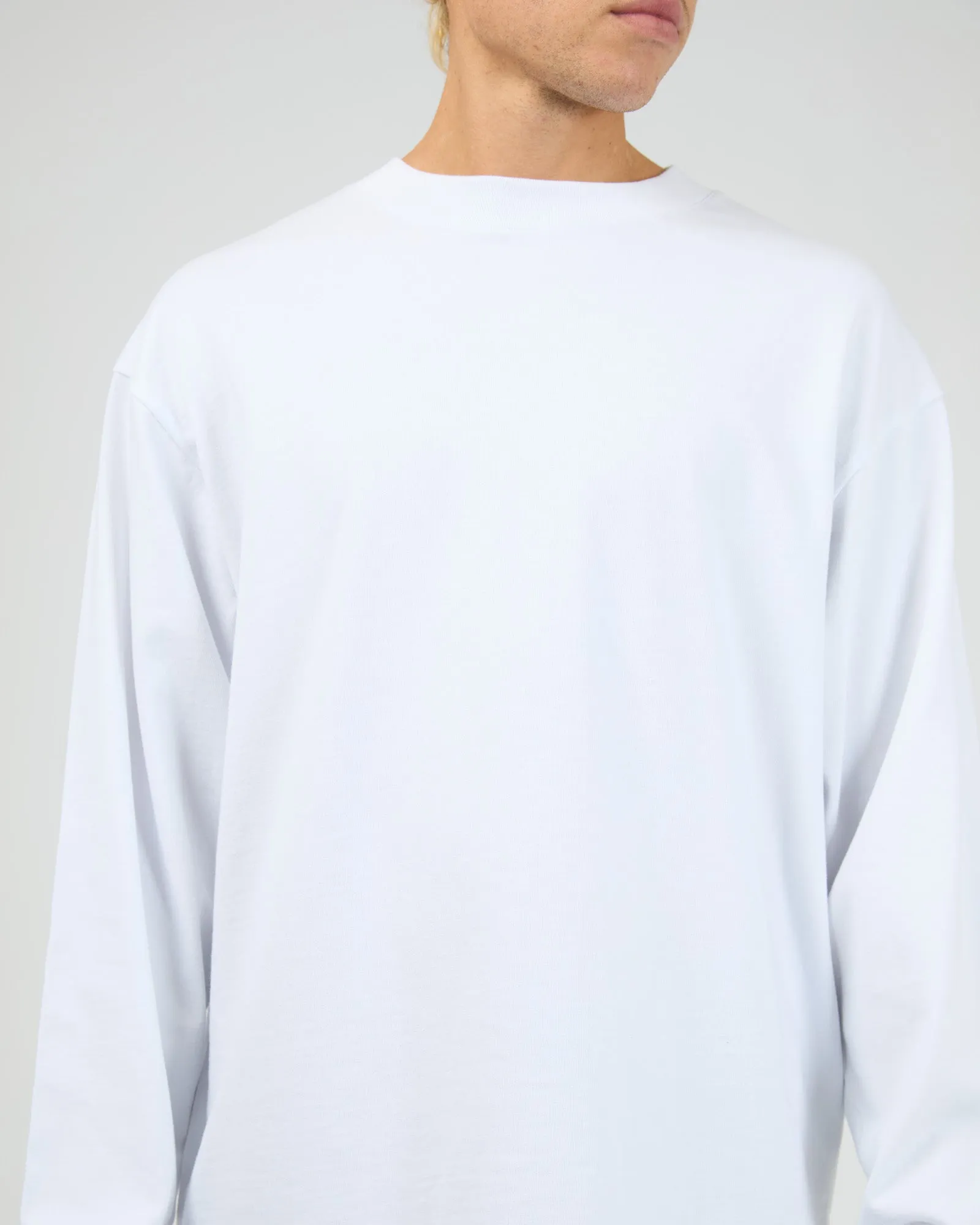 Heavyweight Long Sleeve Tee White sold by edge clothing product image thumbnail 5