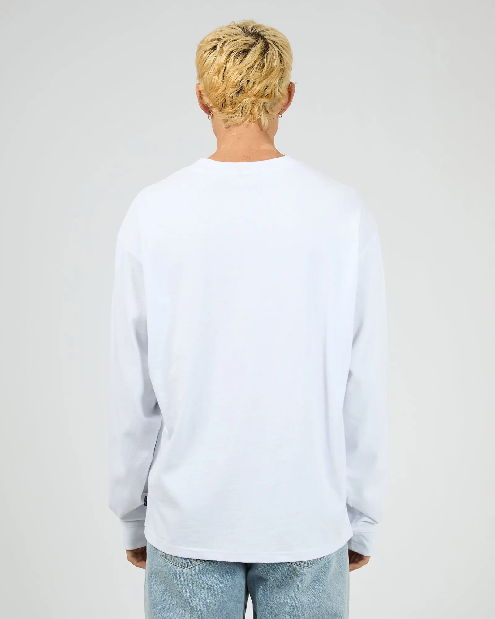 Heavyweight Long Sleeve Tee White sold by edge clothing product image thumbnail 3