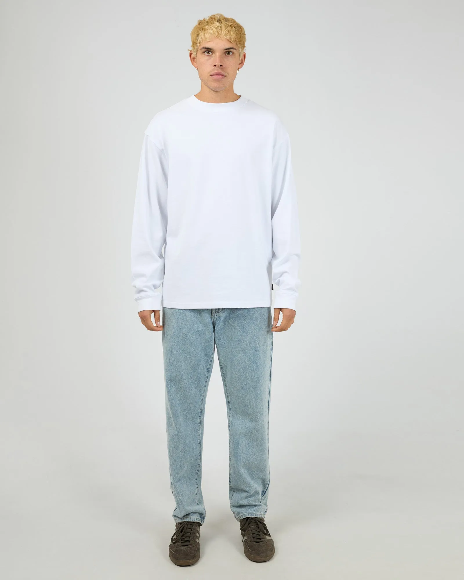 Heavyweight Long Sleeve Tee White sold by edge clothing product image thumbnail 2