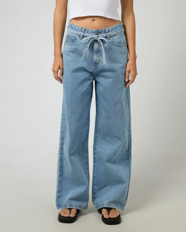 Gia High Rise Baggy Light Blue made by All About Eve