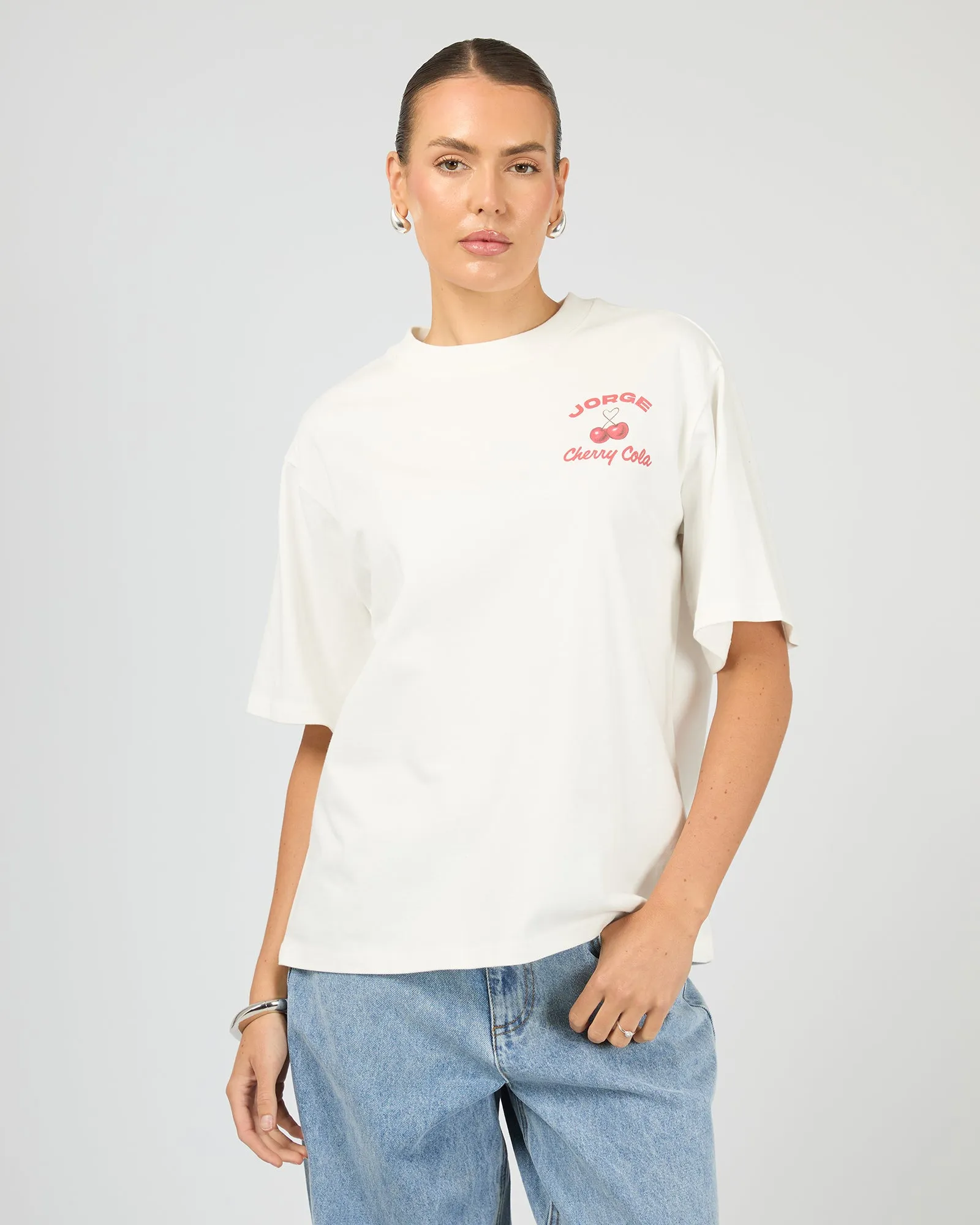 Cherry Cola Tee Vintage White sold by edge clothing