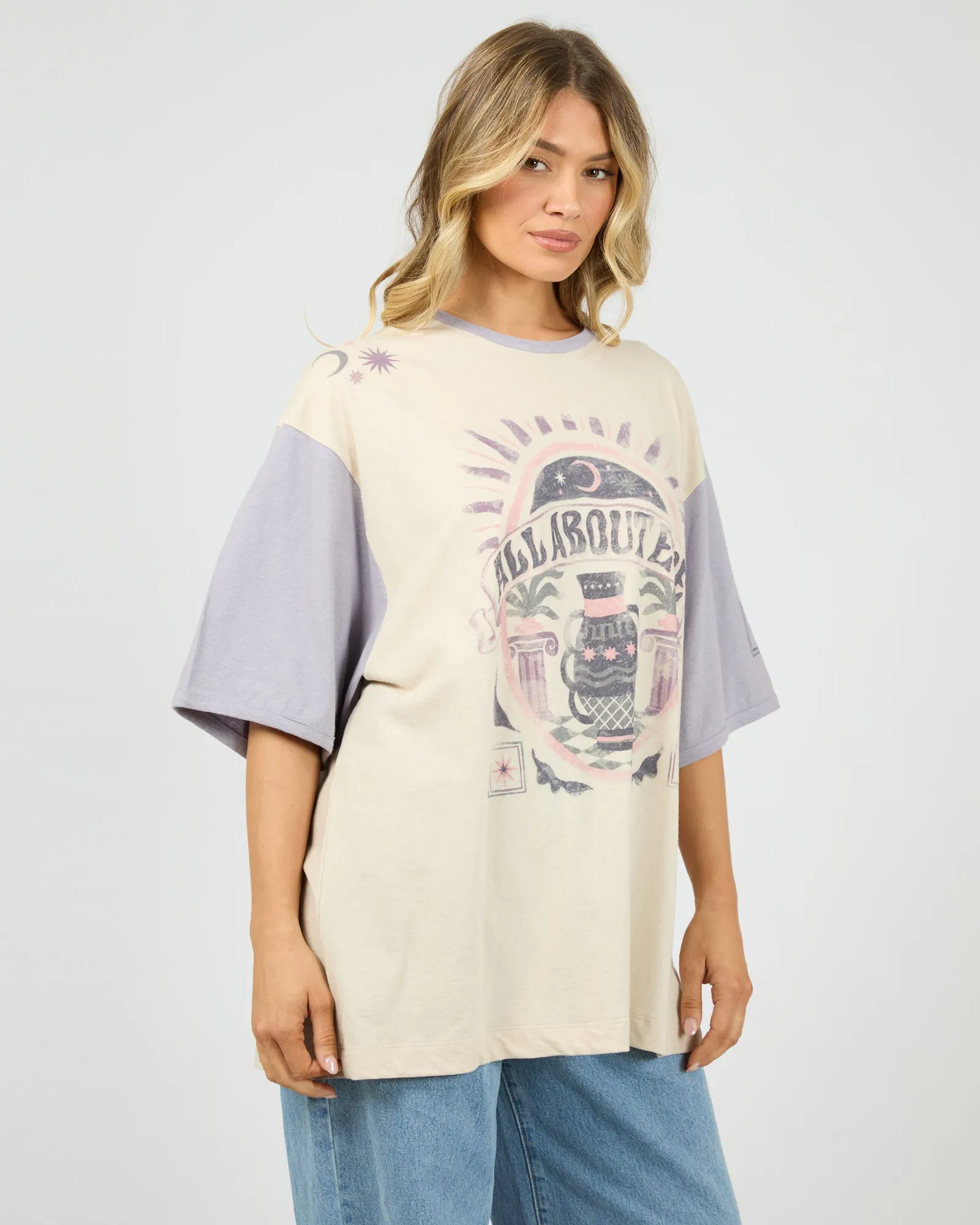 Moondust Oversized Tee Vanilla sold by edge clothing product image thumbnail 4