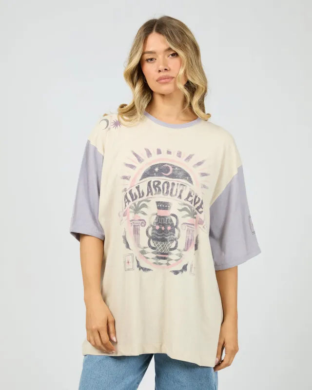 Moondust Oversized Tee Vanilla made by All About Eve