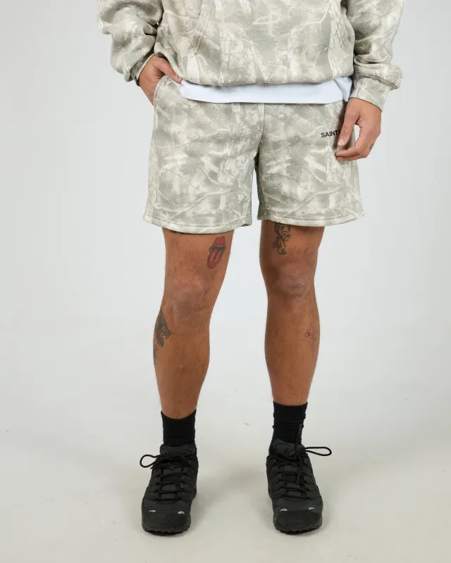 Tree Camo Fleece Short Multicoloured made by edge clothing