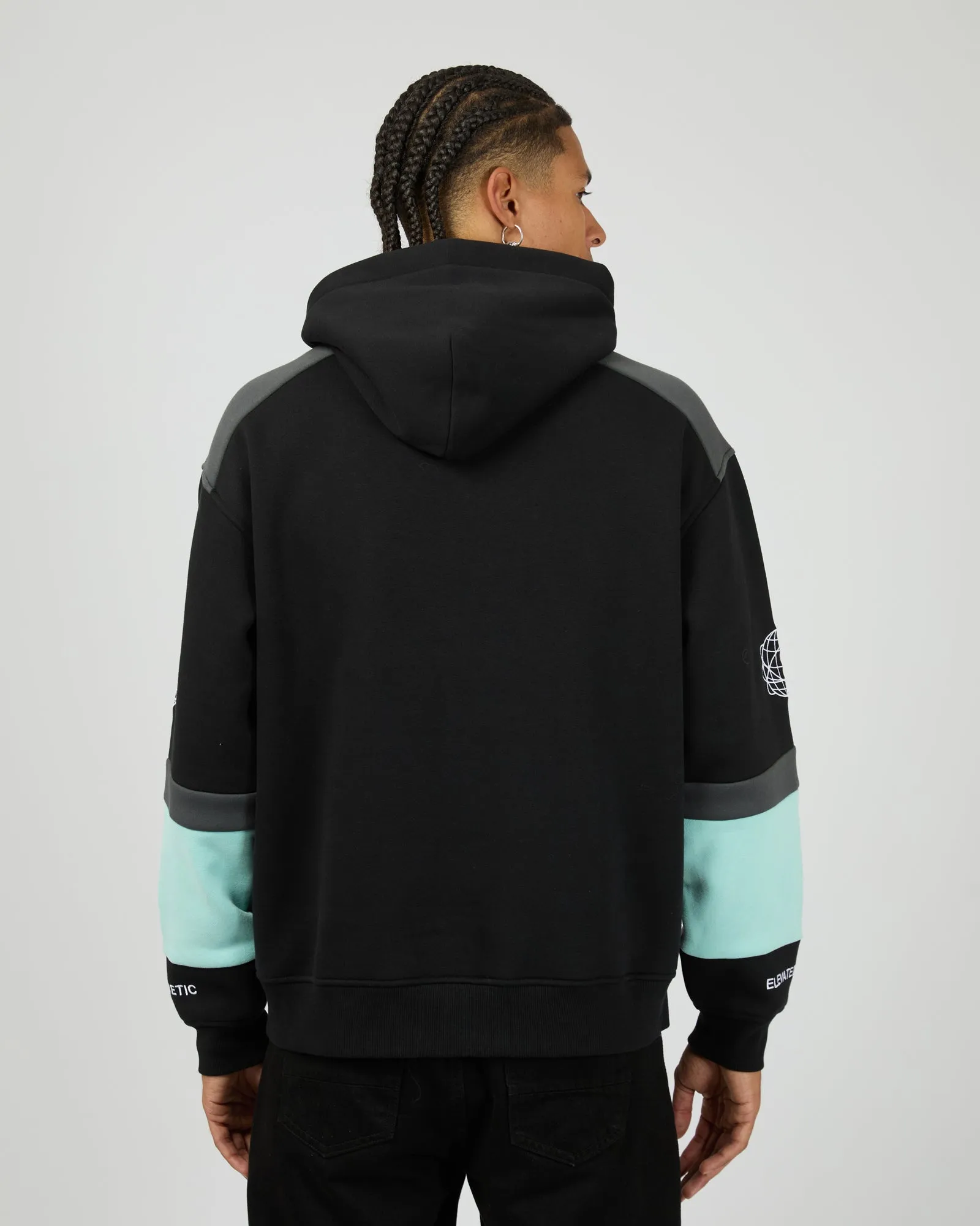 Wordly Relaxed Hoodie Black sold by edge clothing product image thumbnail 2