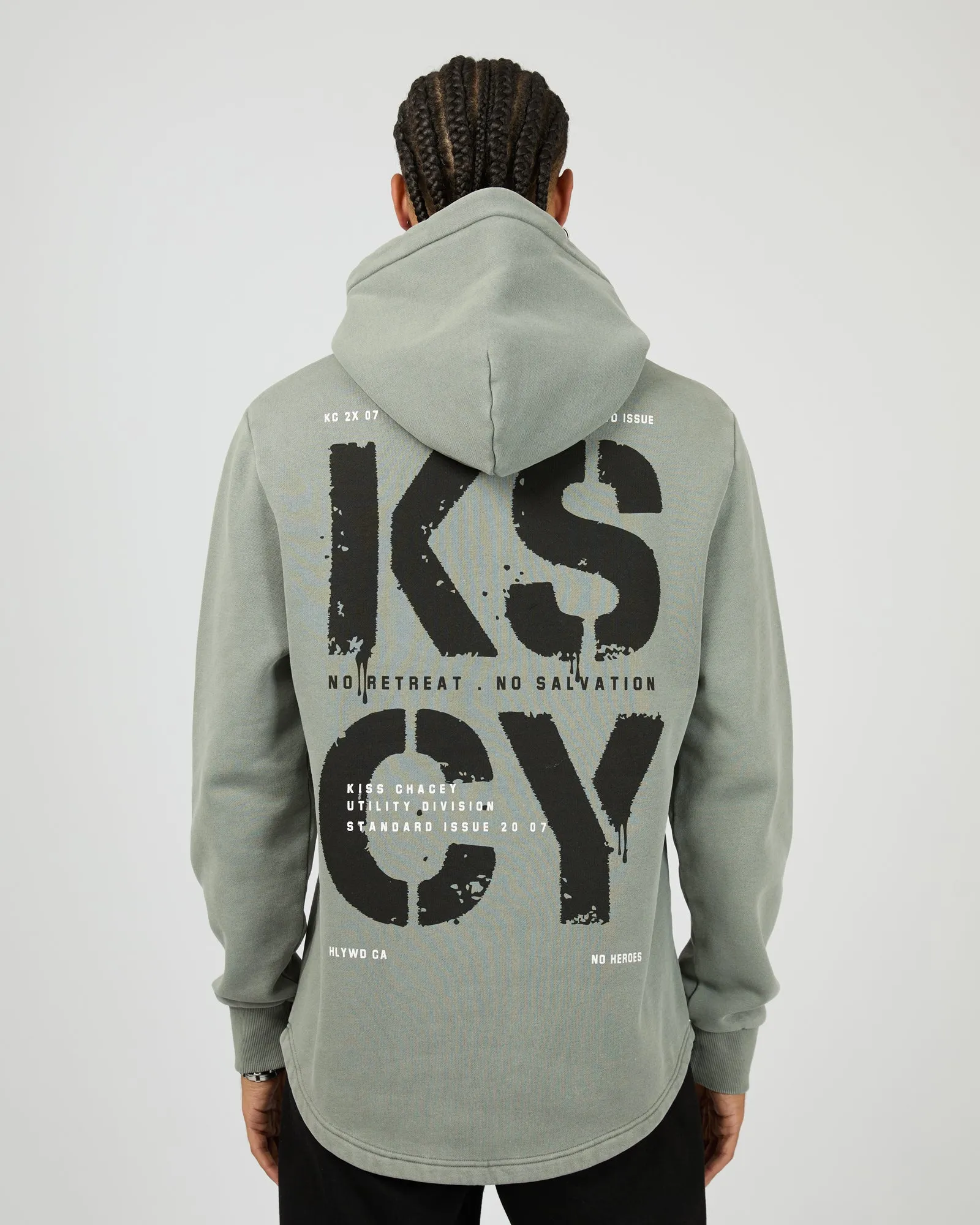 Reverence Dual Curved Hoodie Neutral Grey sold by edge clothing product image thumbnail 2