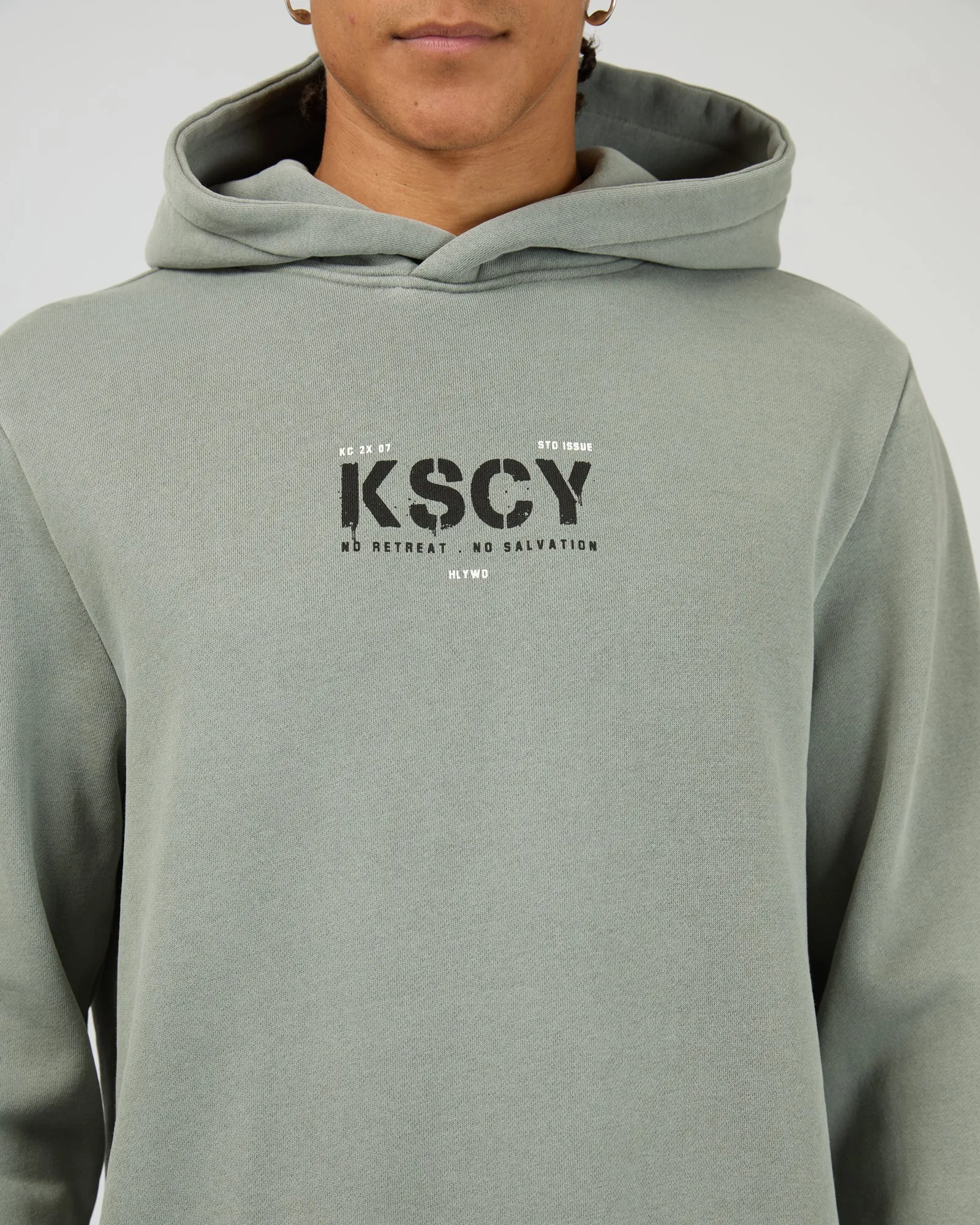Reverence Dual Curved Hoodie Neutral Grey sold by edge clothing product image thumbnail 5