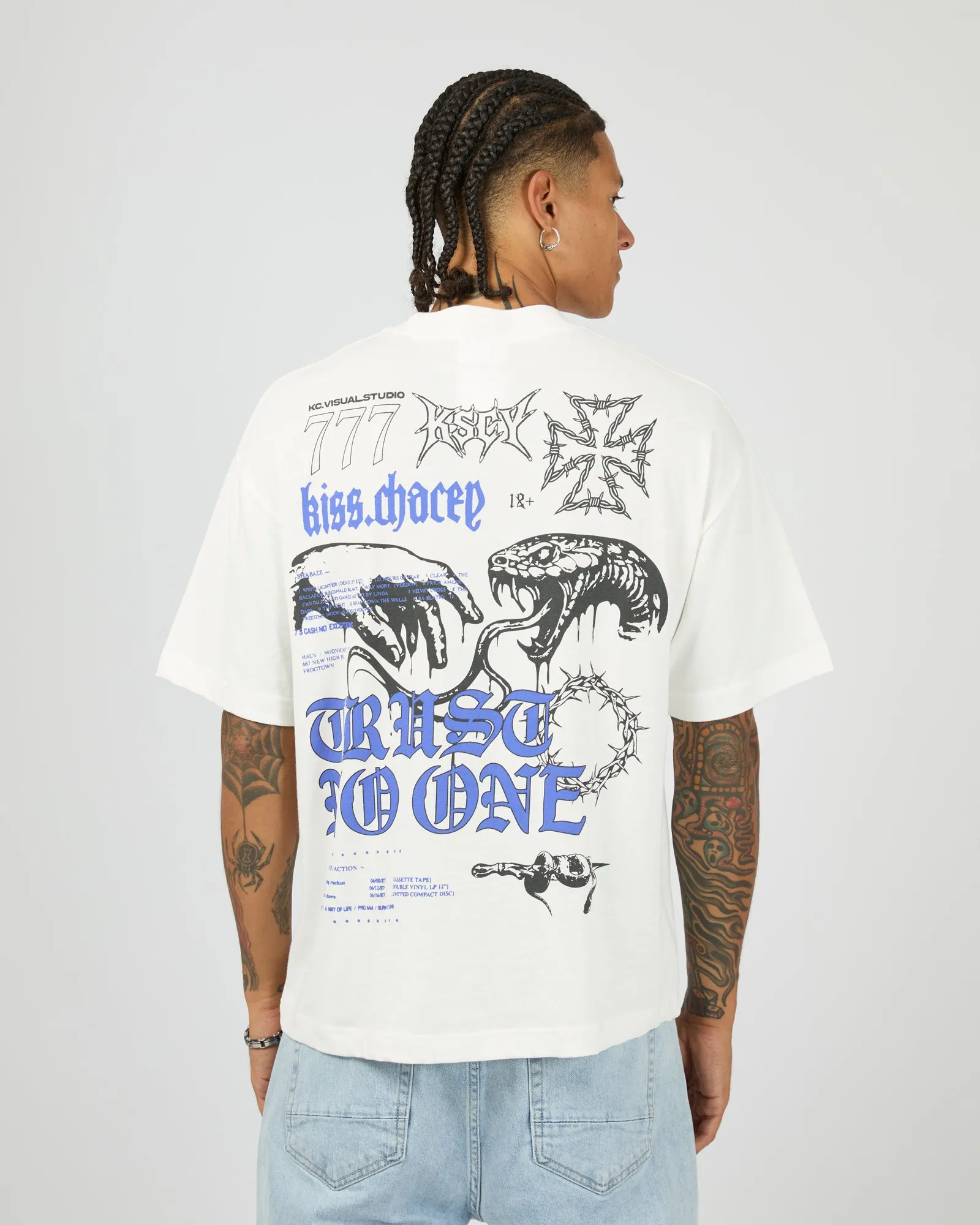 Cobra Street Tee White sold by edge clothing product image thumbnail 2