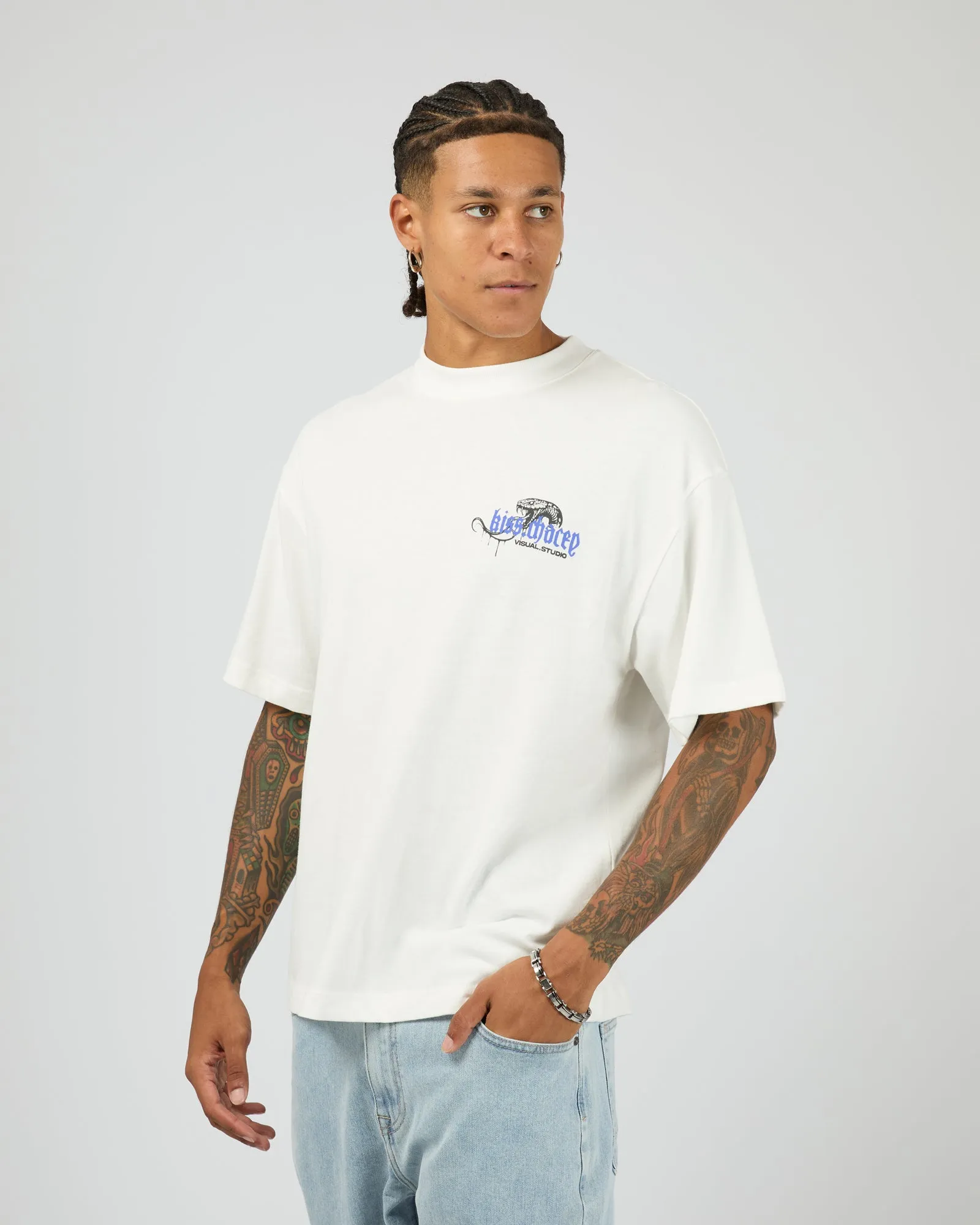 Cobra Street Tee White sold by edge clothing product image thumbnail 4